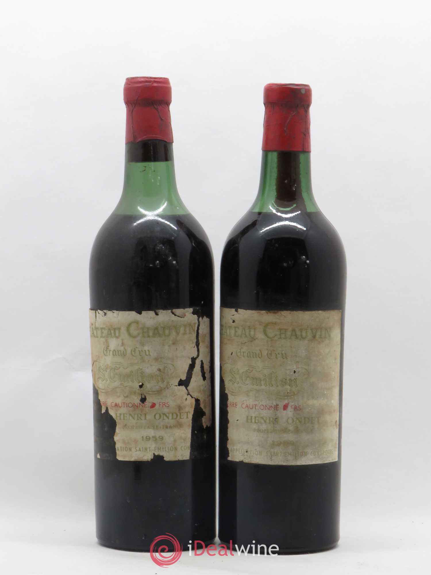 Château Chauvin Grand Cru Classé 1959 - Lot de 10 bouteilles - 4