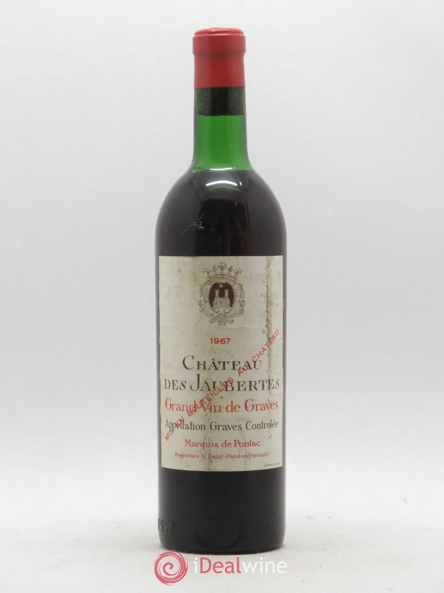 Graves Château des Joubertes 1967 - Posten von 1 Flasche - 0