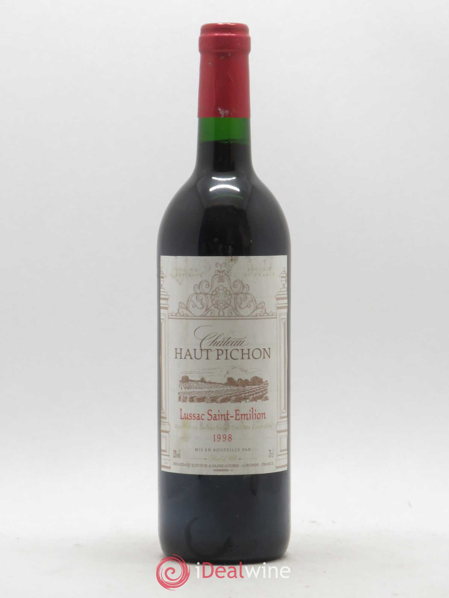 Lussac Saint-Émilion Château Haut Pichon 1998 - Posten von 1 Flasche - 0