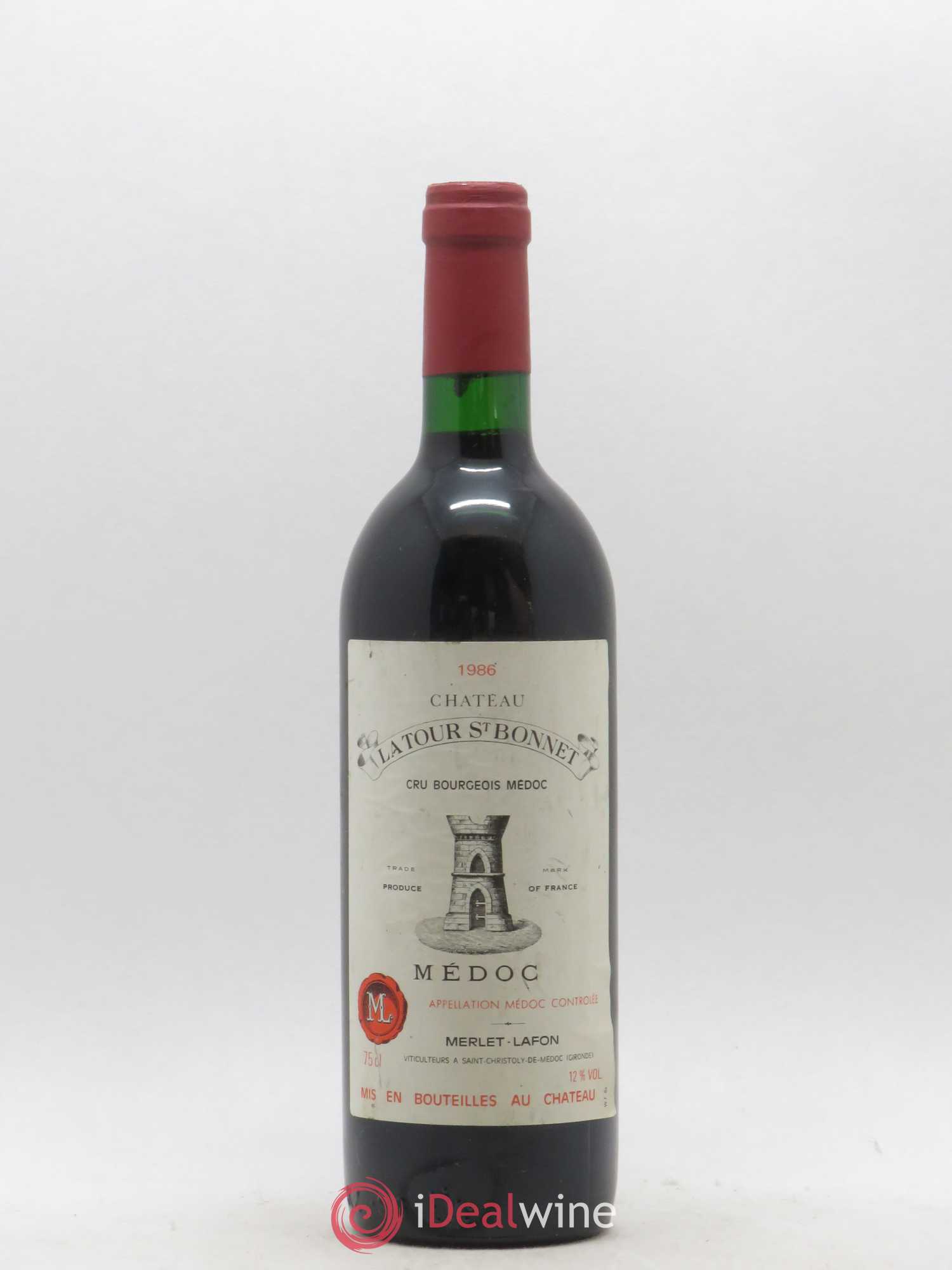 Médoc Château Latour Saint Bonnet 1986 - Posten von 1 Flasche - 0