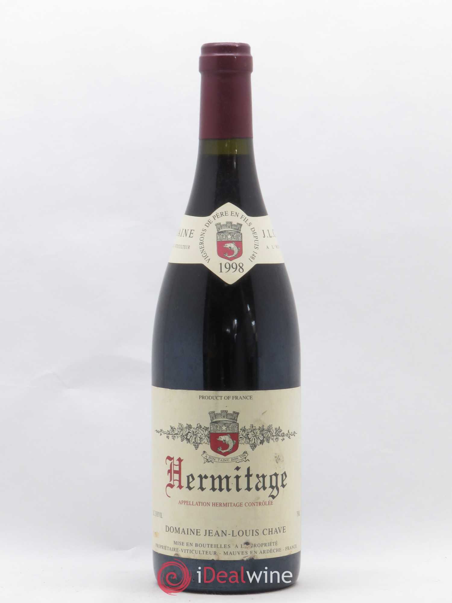 Hermitage Jean-Louis Chave 1998 - Lot de 1 bouteille - 0