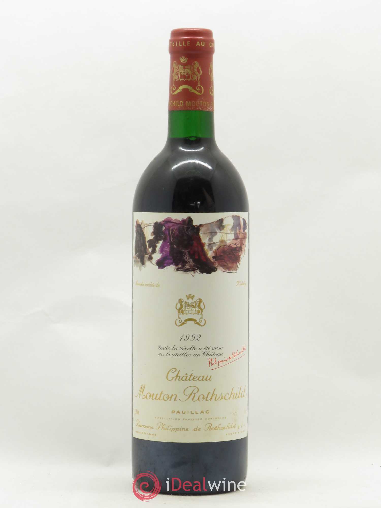 Château Mouton Rothschild 1er Grand Cru Classé 1992 - Lot de 1 bouteille - 0