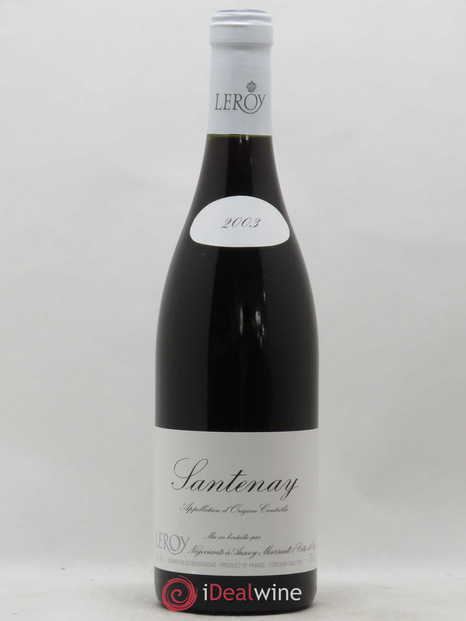 Santenay Leroy SA 2003 - Lot de 1 bouteille - 0