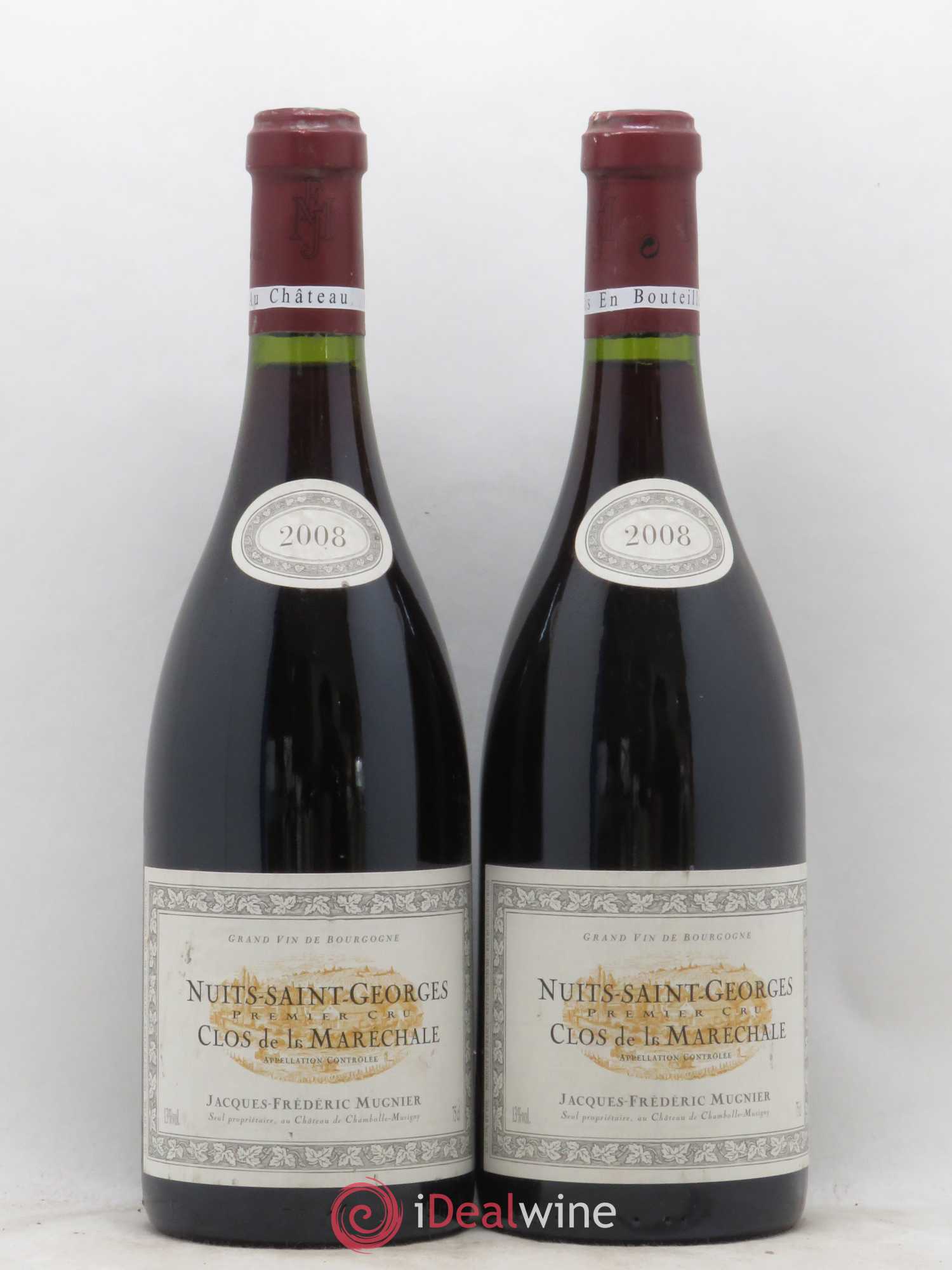 Nuits-Saint-Georges 1er Cru Clos de La Maréchale Jacques-Frédéric Mugnier 2008 - Lot de 2 bouteilles - 0