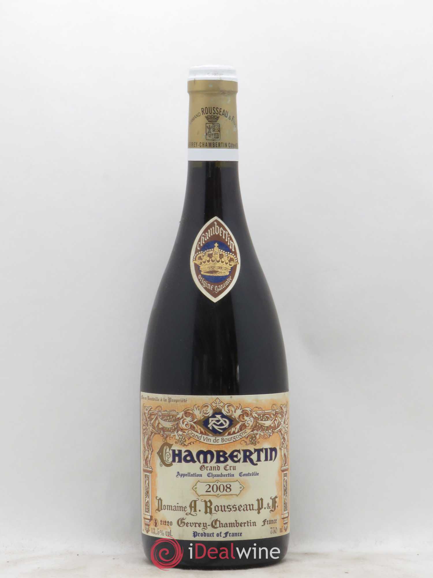 Chambertin Grand Cru Armand Rousseau (Domaine) 2008 - Lot de 1 bouteille - 0
