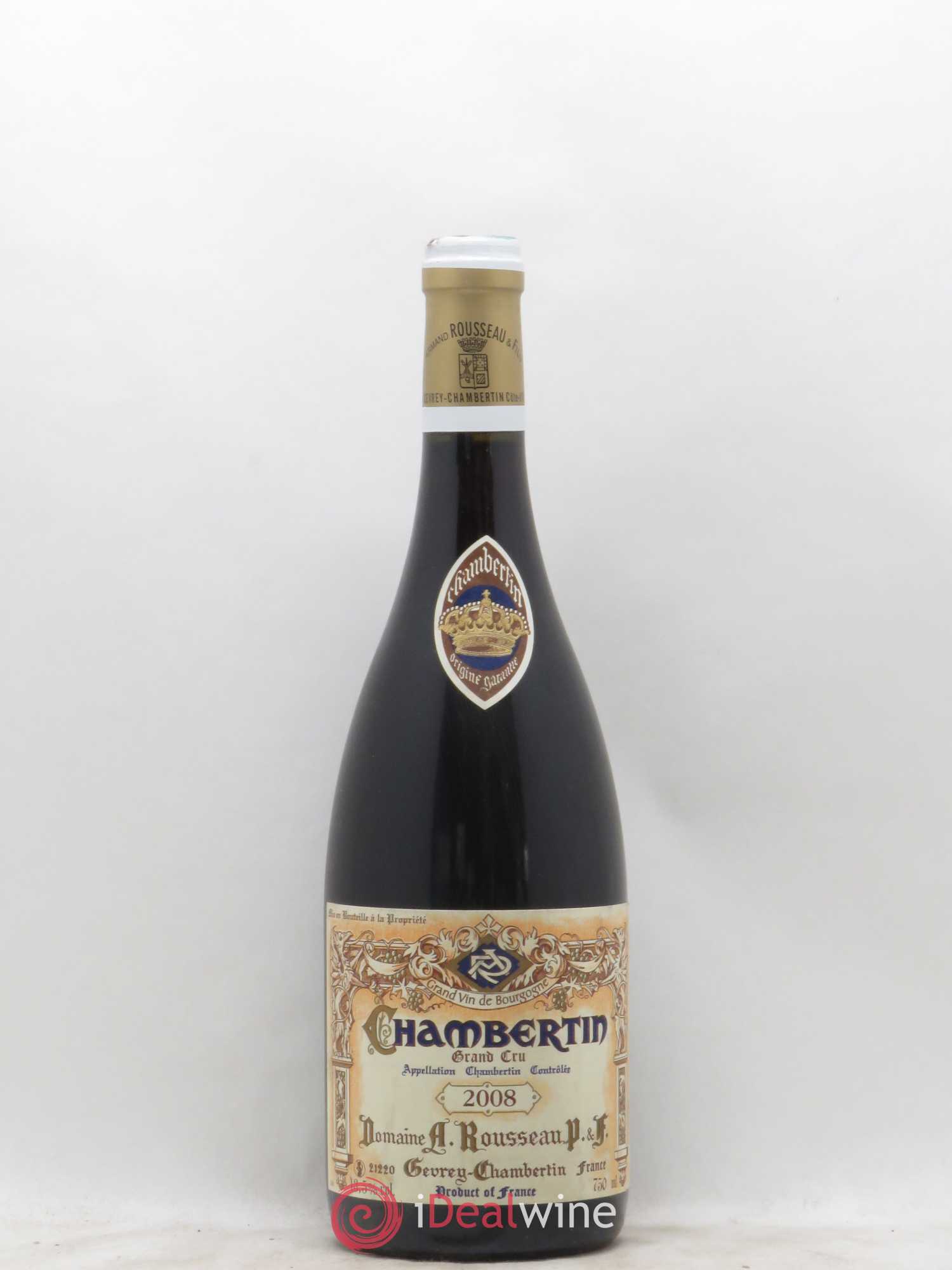 Chambertin Grand Cru Armand Rousseau (Domaine) 2008 - Lot de 1 bouteille - 0