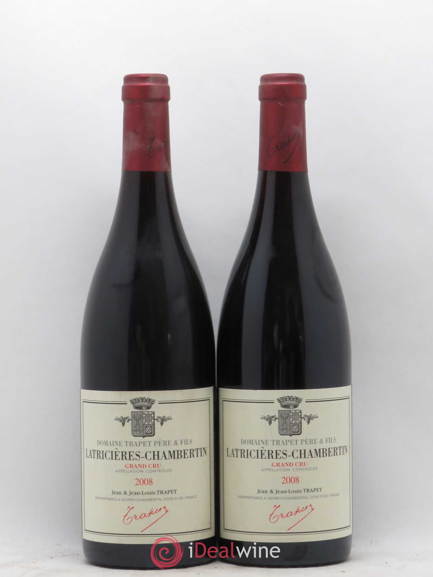 Latricières-Chambertin Grand Cru Domaine Trapet 2008 - Lot de 2 bouteilles - 0