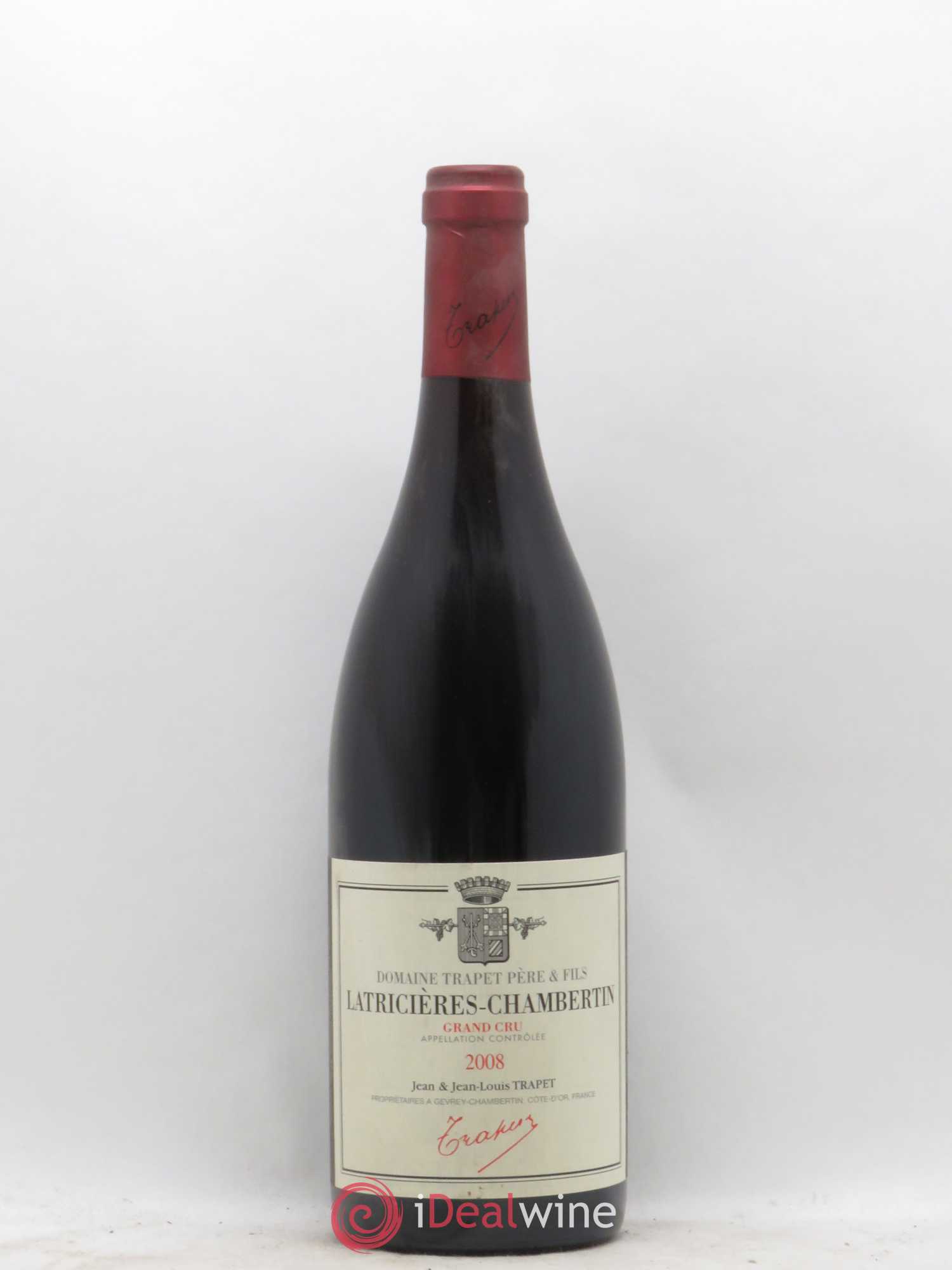Latricières-Chambertin Grand Cru Domaine Trapet 2008 - Lot de 1 bouteille - 0