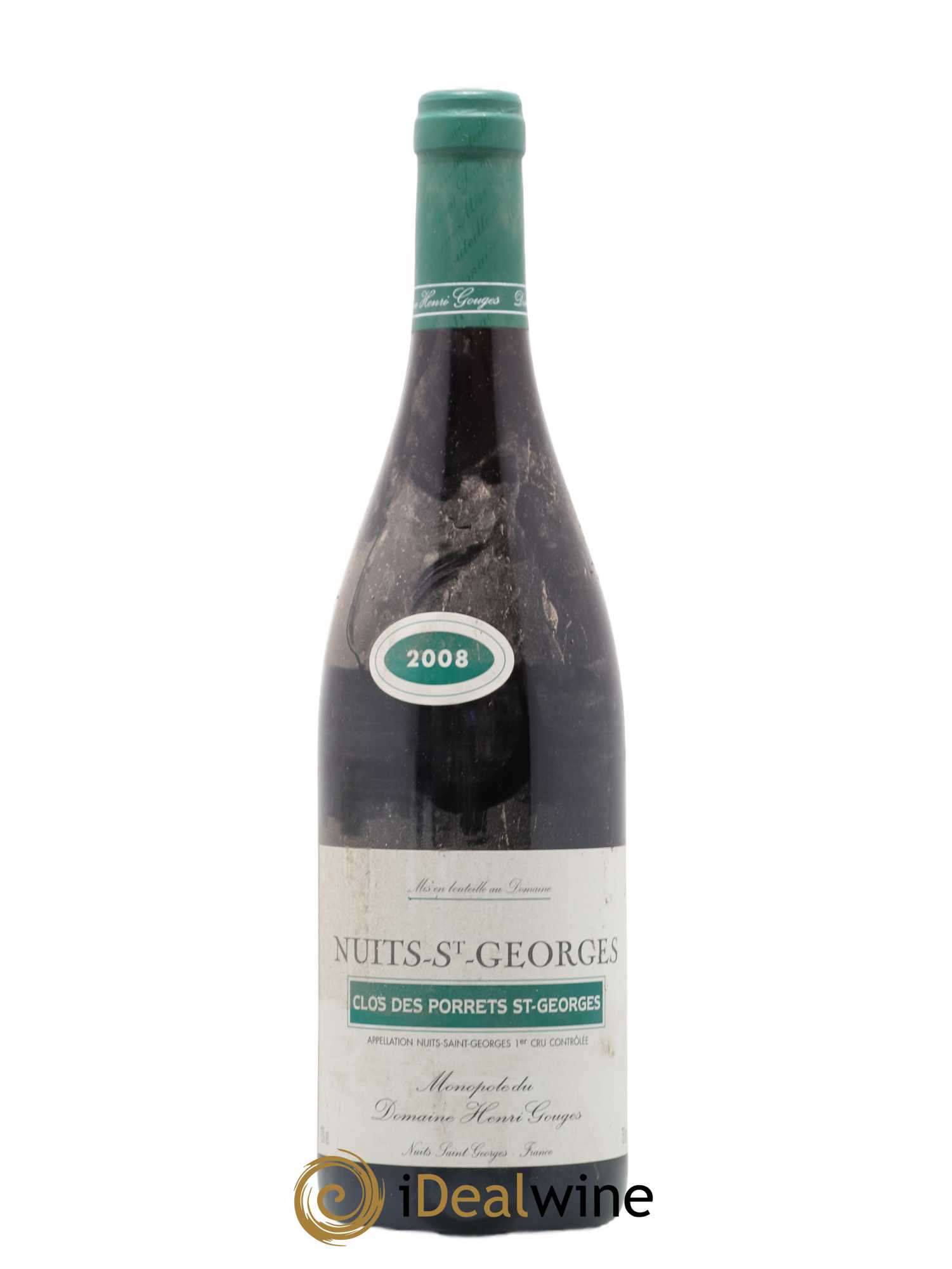 Nuits-Saint-Georges 1er Cru Clos des Porrets St Georges Henri Gouges 2008 - Lot de 1 bouteille - 0