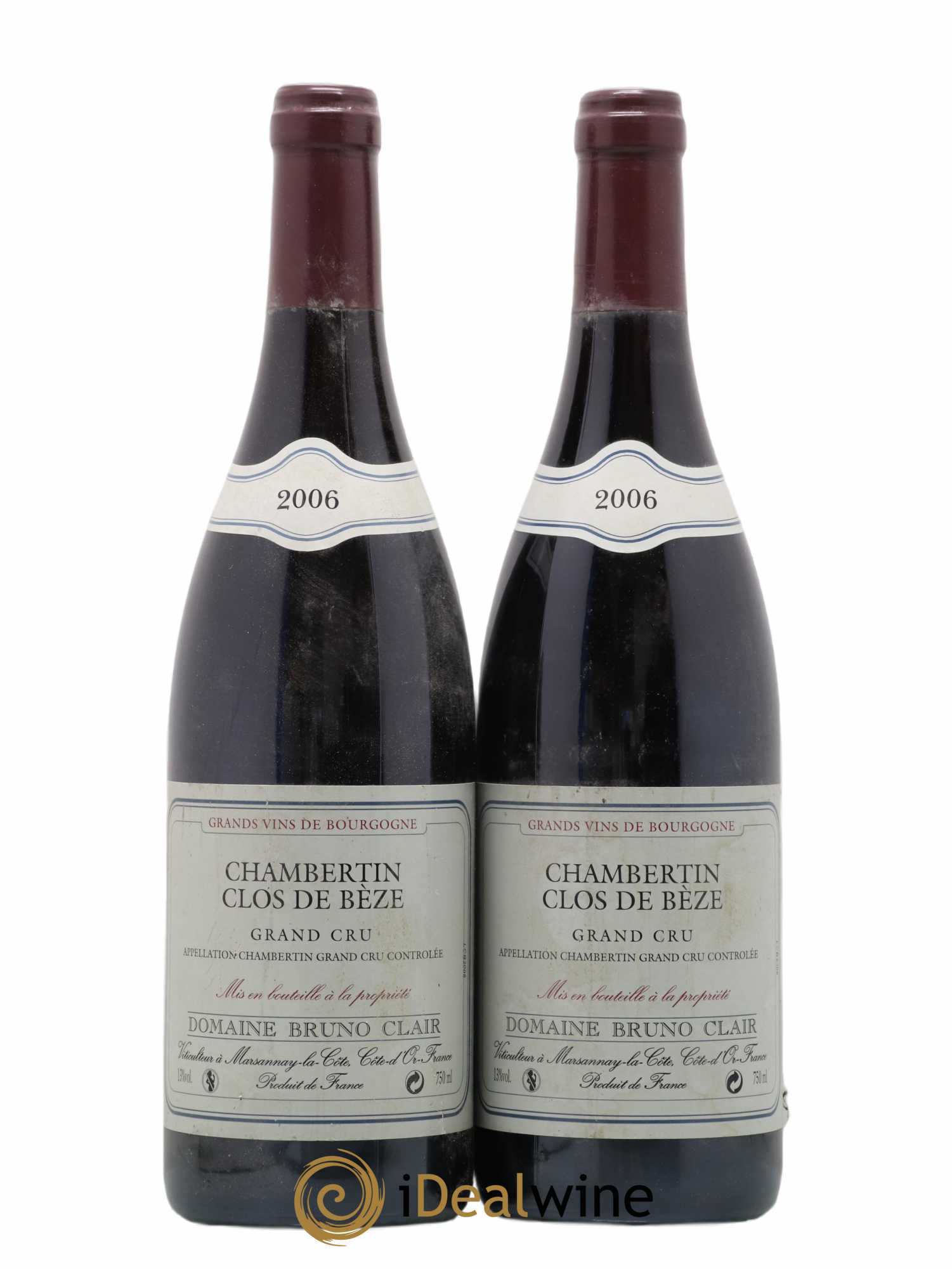 Chambertin Clos de Bèze Grand Cru Bruno Clair (Domaine) 2006 - Lot de 2 bouteilles - 0