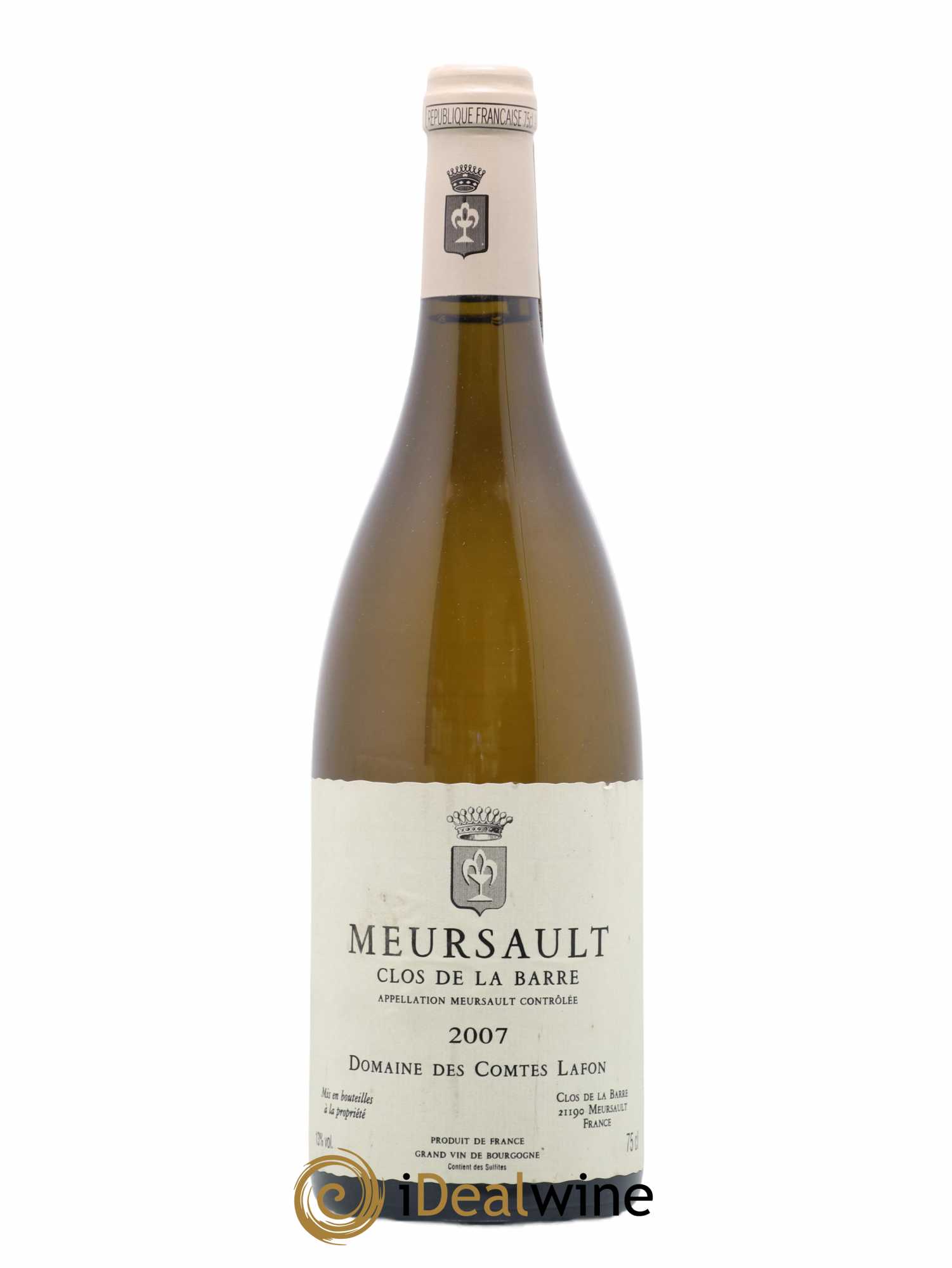 Meursault Clos de la Barre Comtes Lafon (Domaine des) 2007 - Lot de 1 bouteille - 0