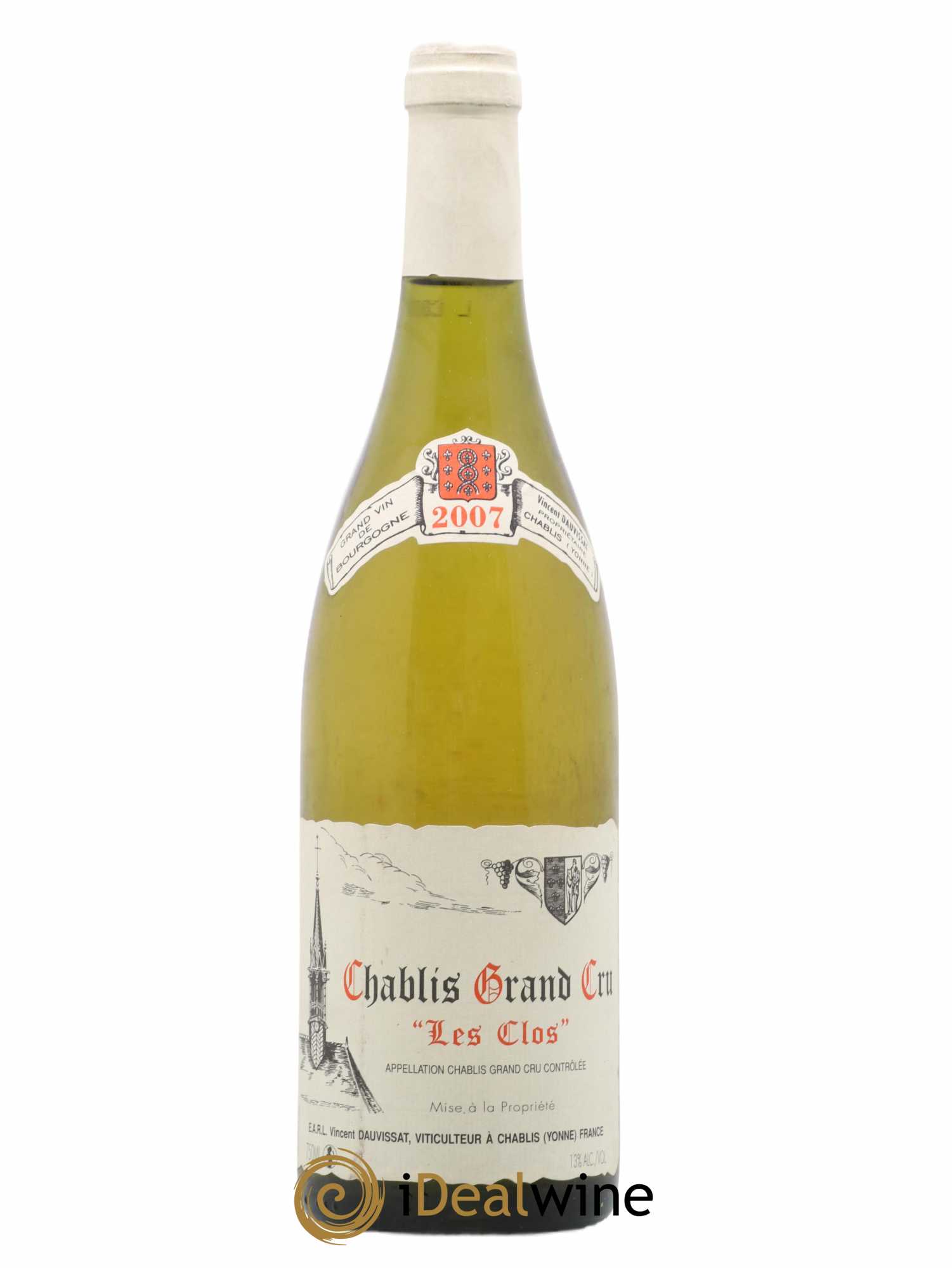 Chablis Grand Cru Les Clos Vincent Dauvissat (Domaine) 2007 - Lot de 1 bouteille - 0