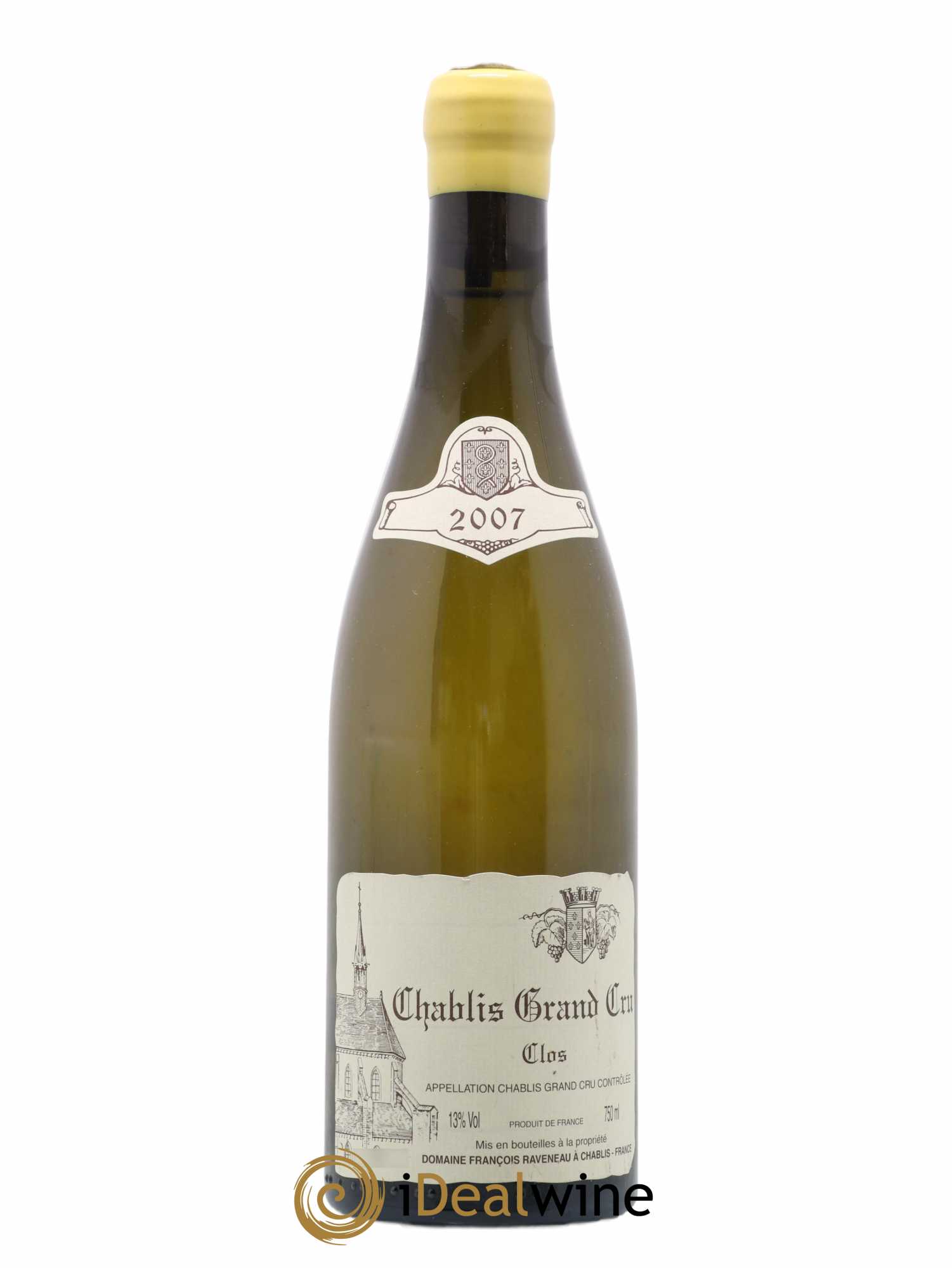 Chablis Grand Cru Clos Raveneau (Domaine) 2007 - Lot de 1 bouteille - 0