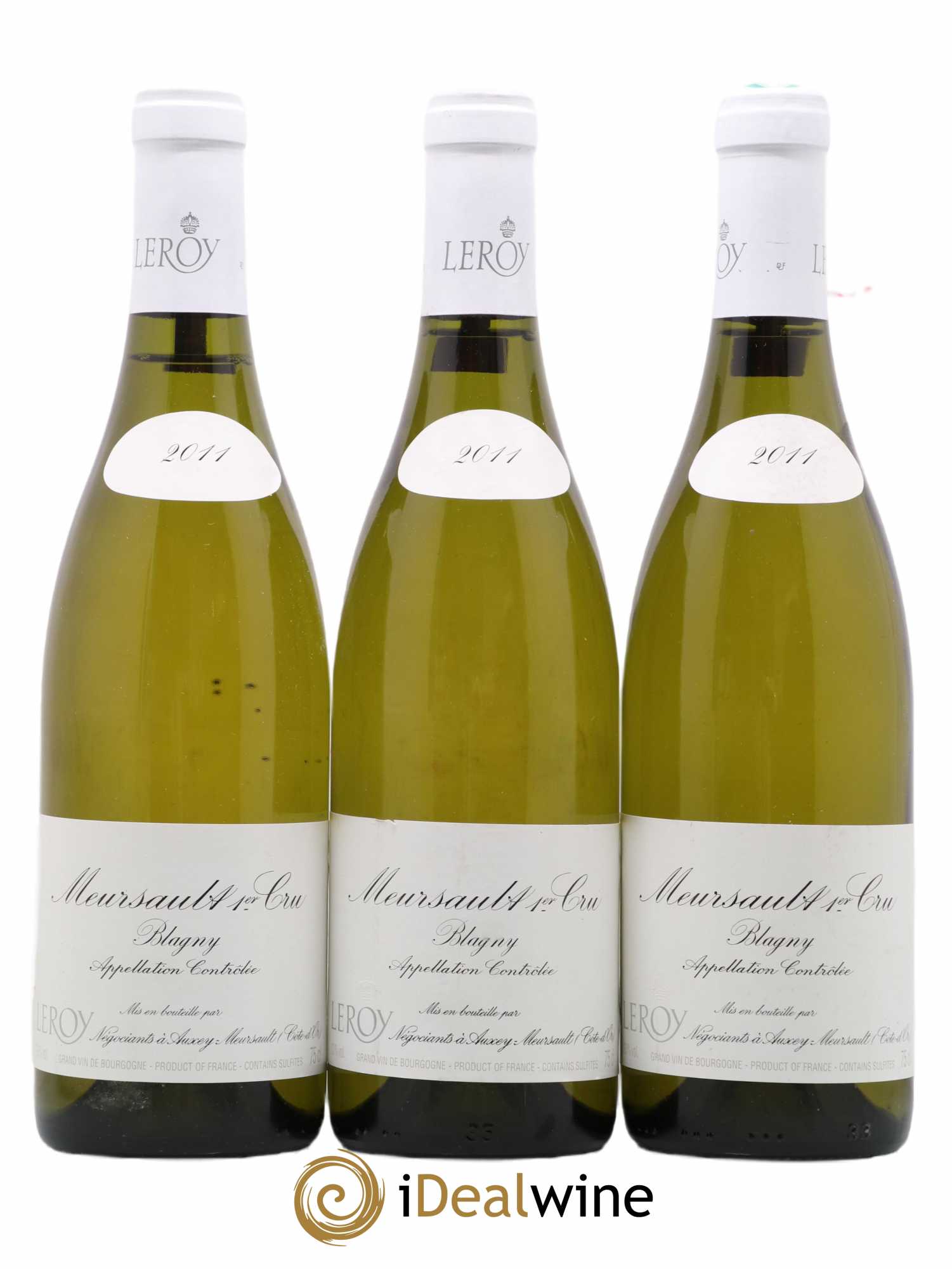 Meursault 1er Cru Blagny Leroy SA 2011 - Lot de 3 bouteilles - 0