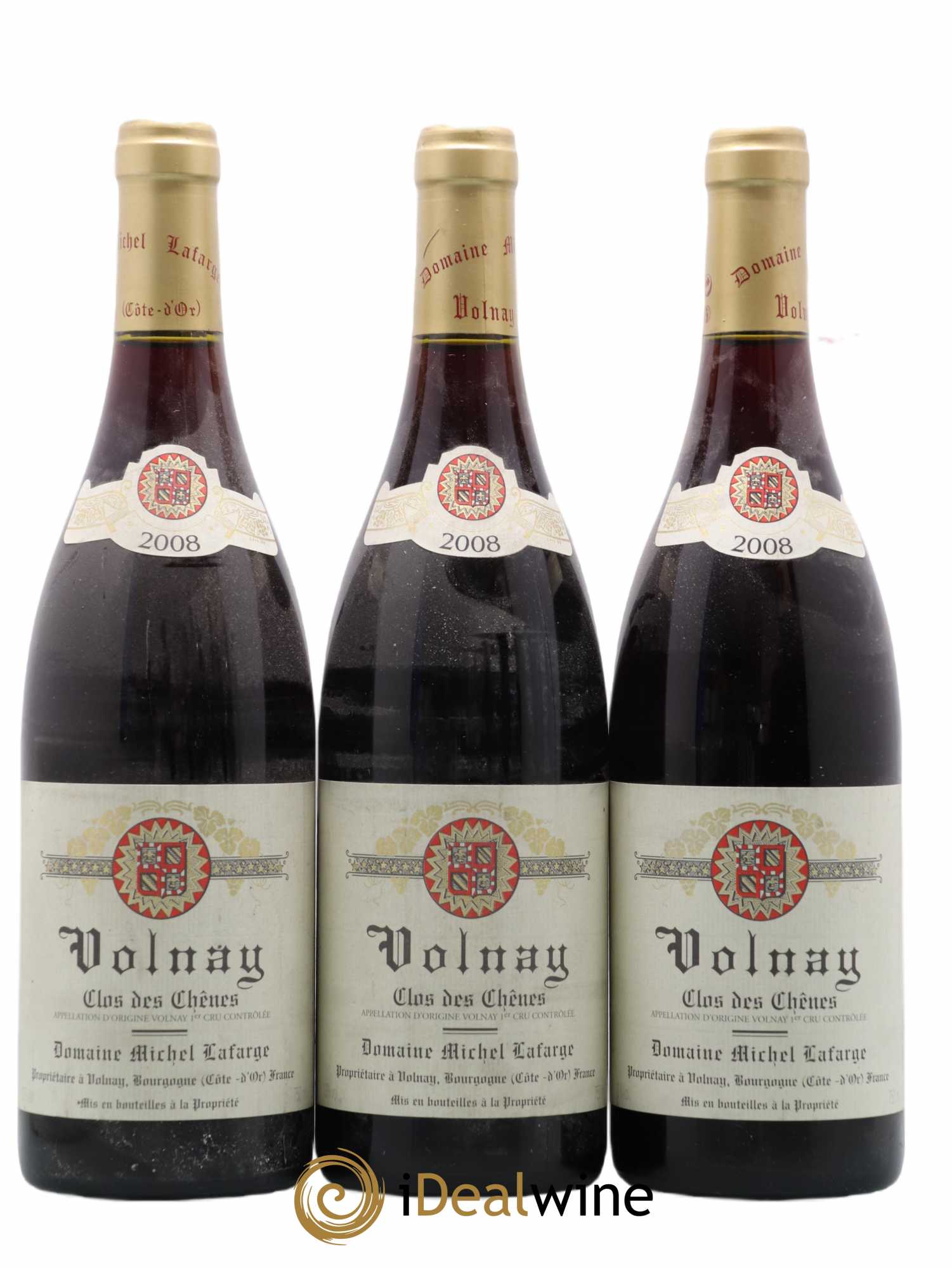 Volnay 1er Cru Clos des Chênes Lafarge (Domaine) 2008 - Lot de 3 bouteilles - 0