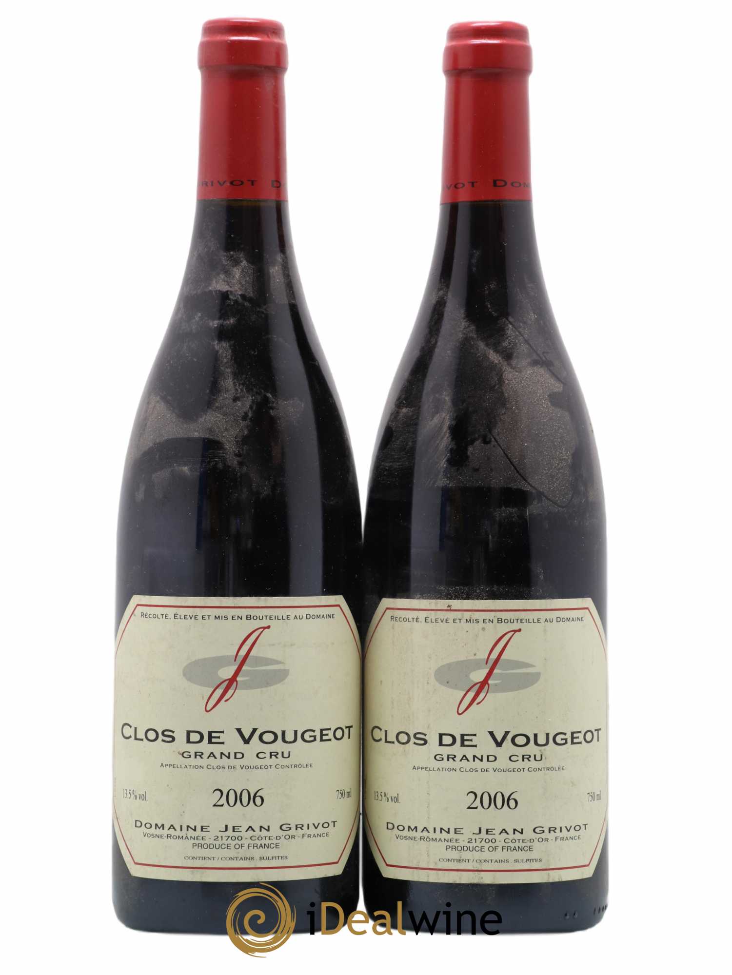 Clos de Vougeot Grand Cru Jean Grivot 2006 - Lot de 2 bouteilles - 0