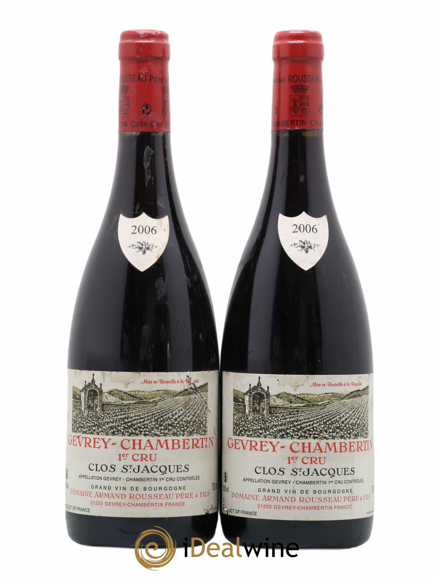 Gevrey-Chambertin 1er Cru Clos Saint-Jacques Armand Rousseau (Domaine) 2006 - Lot de 2 bouteilles - 0