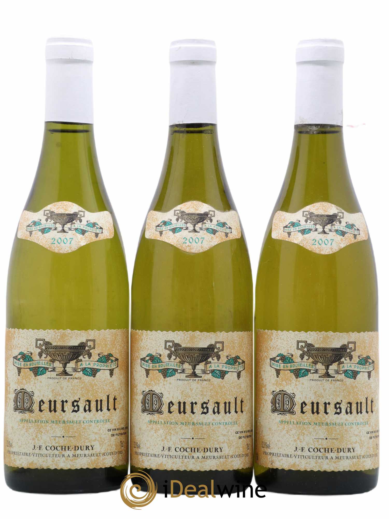 Meursault Coche Dury (Domaine) 2007 - Lot de 3 bouteilles - 0