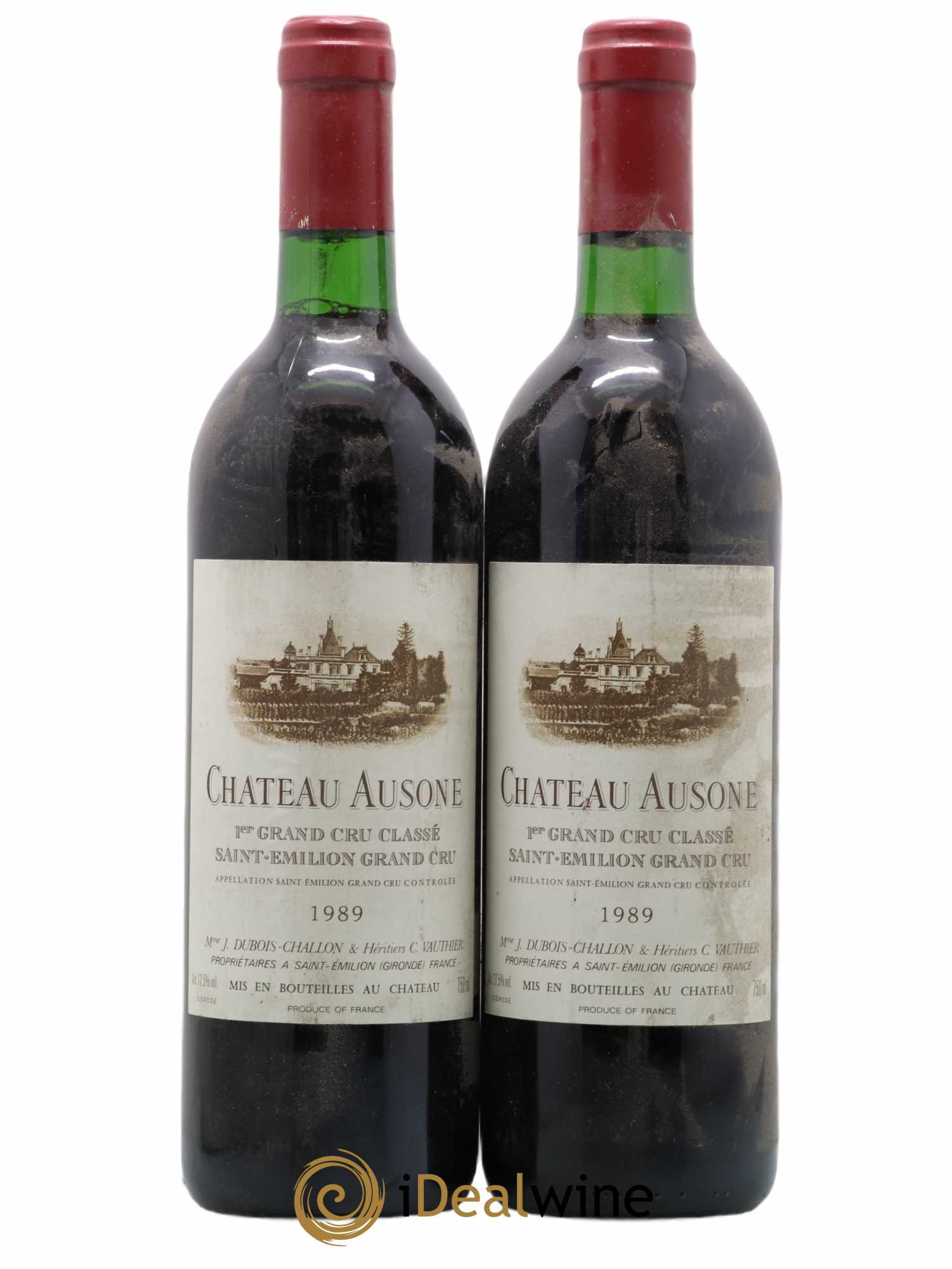 Château Ausone 1er Grand Cru Classé A 1989 - Lot de 2 bouteilles - 0