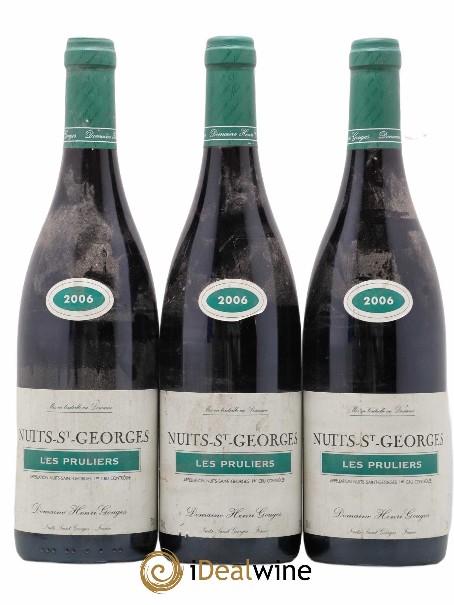 Nuits-Saint-Georges 1er Cru Les Pruliers Henri Gouges 2006 - Lot de 3 bouteilles - 0