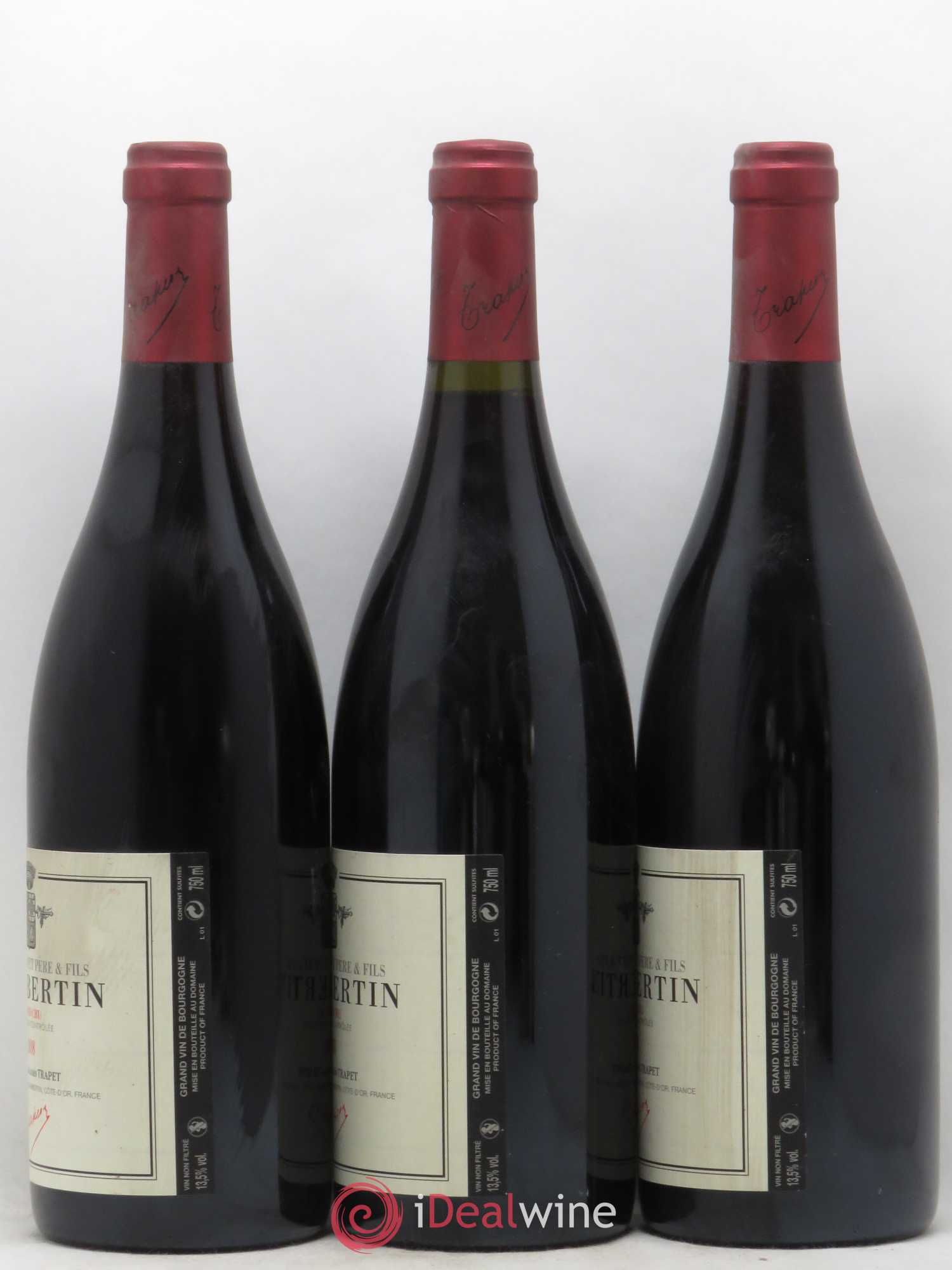 Chambertin Grand Cru Domaine Trapet 2008 - Lot de 3 bouteilles - 1