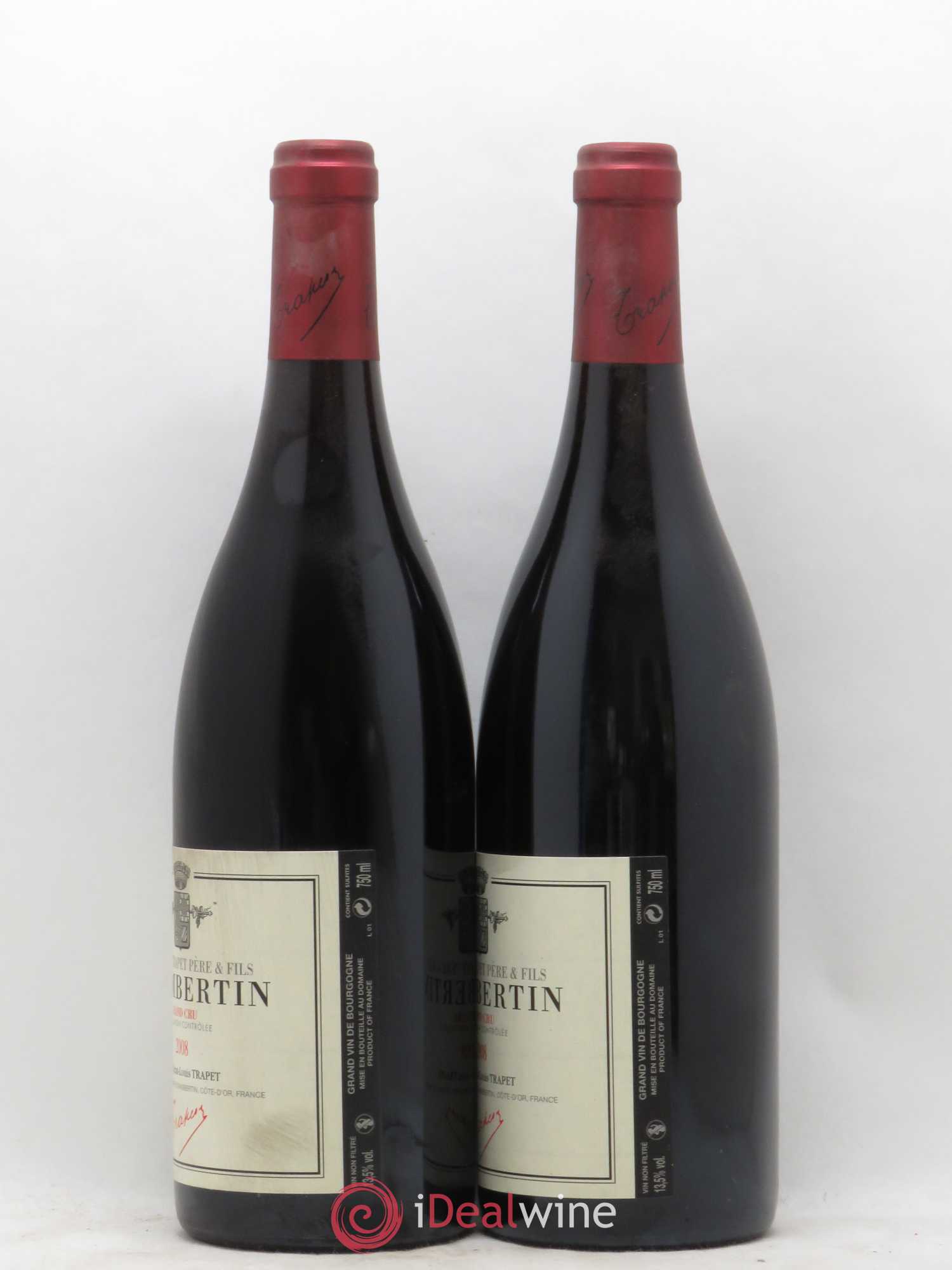 Chambertin Grand Cru Domaine Trapet 2008 - Lot de 2 bouteilles - 1