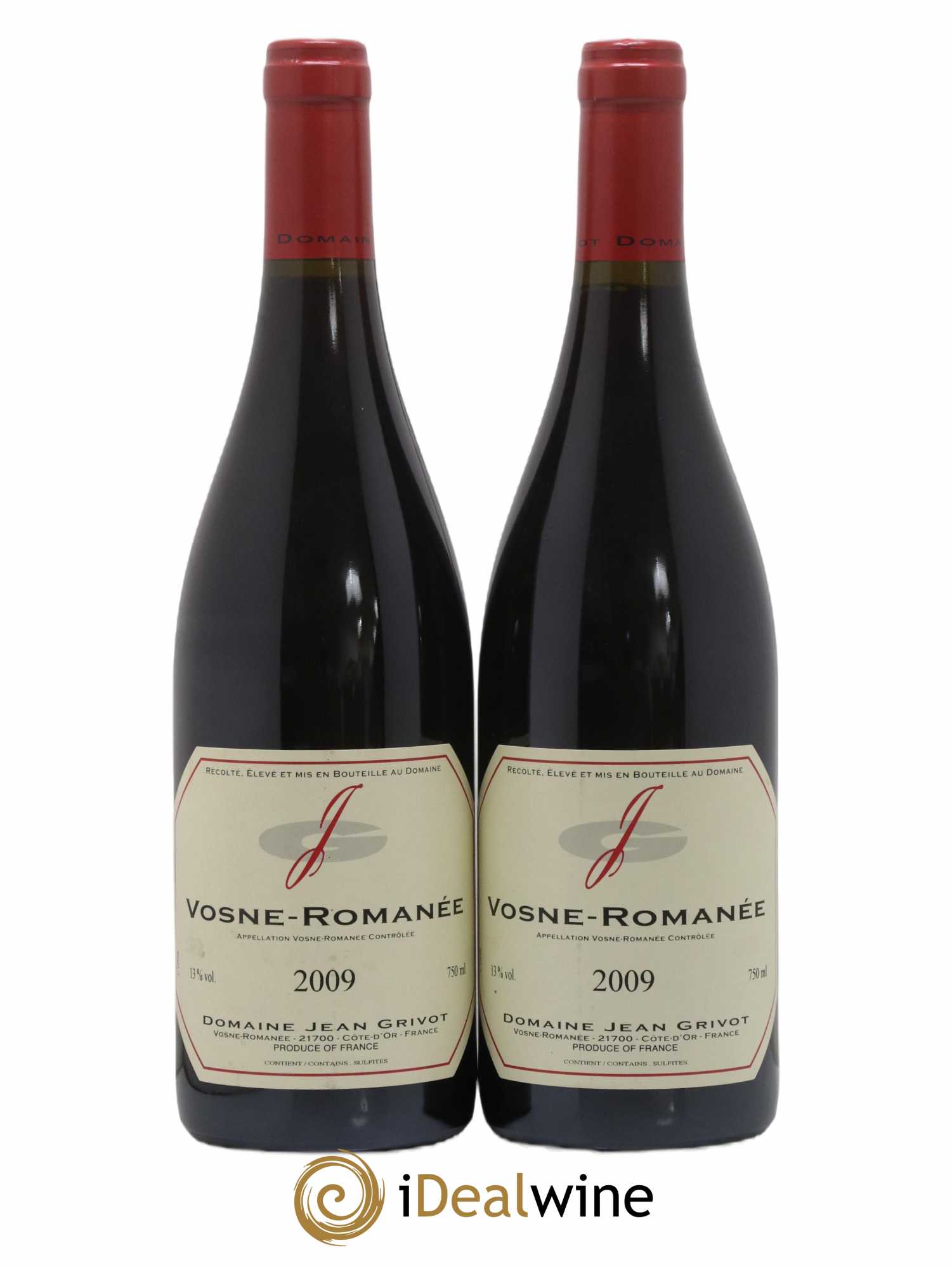 Vosne-Romanée Jean Grivot 2009 - Lot de 2 bouteilles - 0