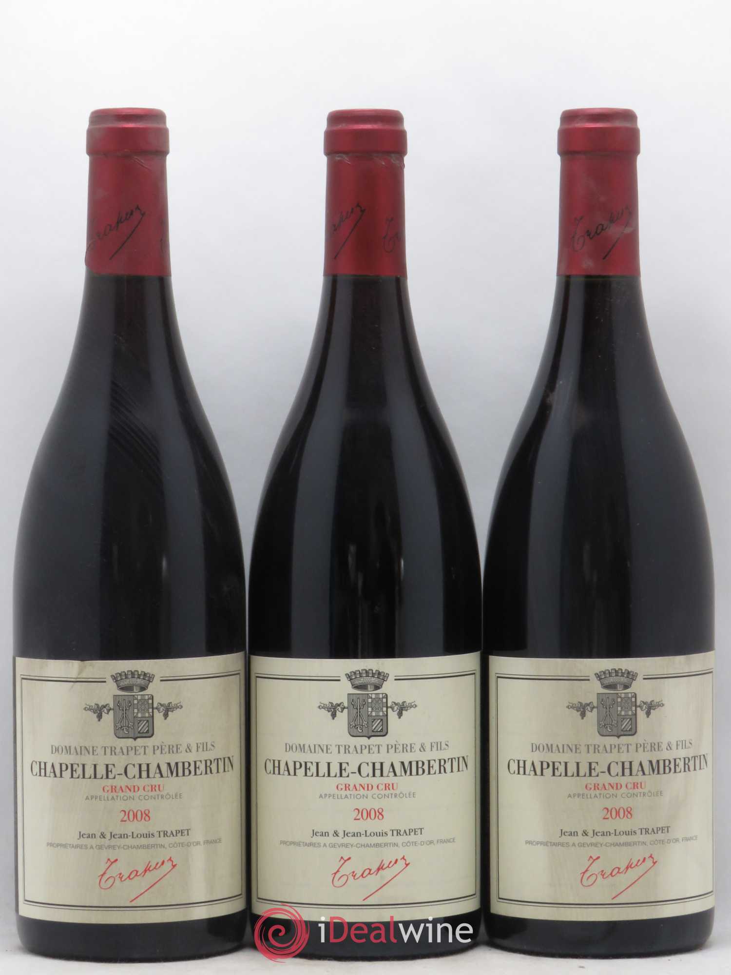 Chapelle-Chambertin Grand Cru Domaine Trapet 2008 - Lot de 3 bouteilles - 0