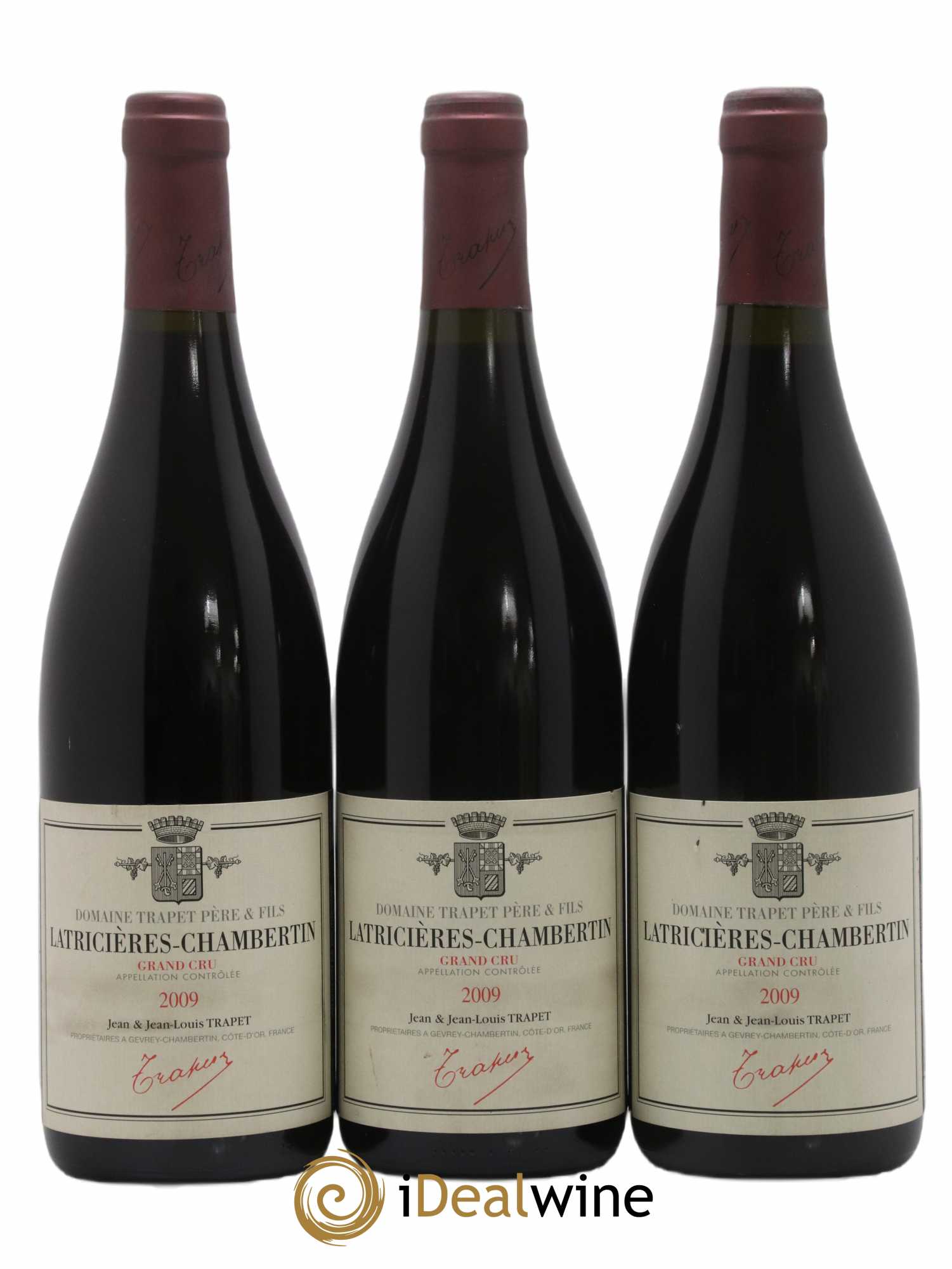 Latricières-Chambertin Grand Cru Domaine Trapet 2009 - Lot de 3 bouteilles - 0