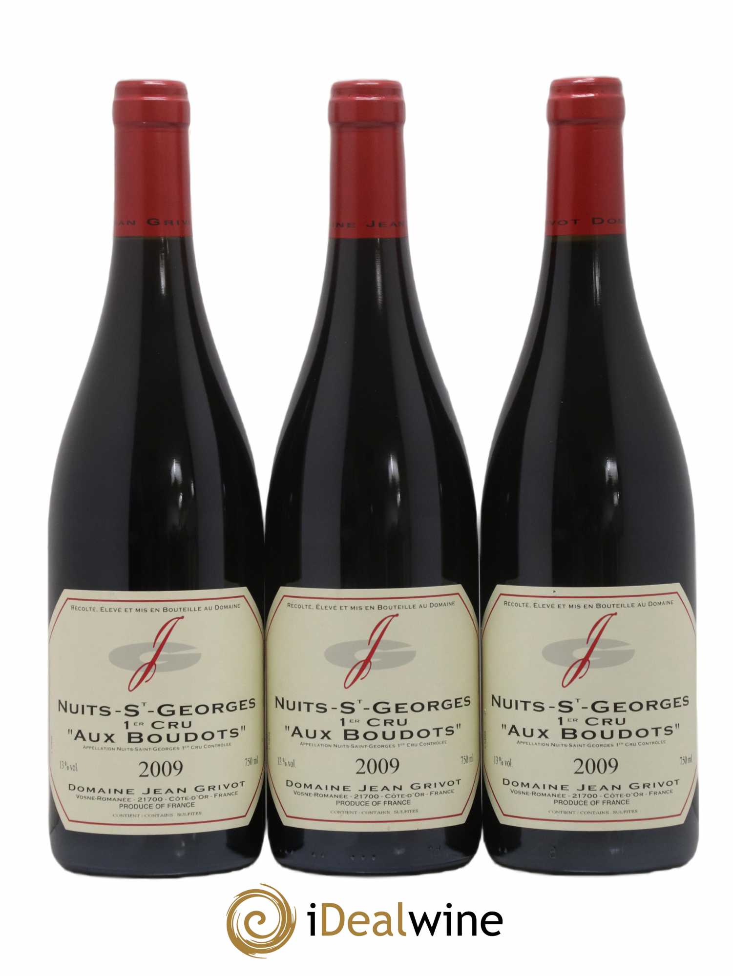Nuits-Saint-Georges 1er Cru Aux Boudots Jean Grivot 2009 - Lot de 3 bouteilles - 0