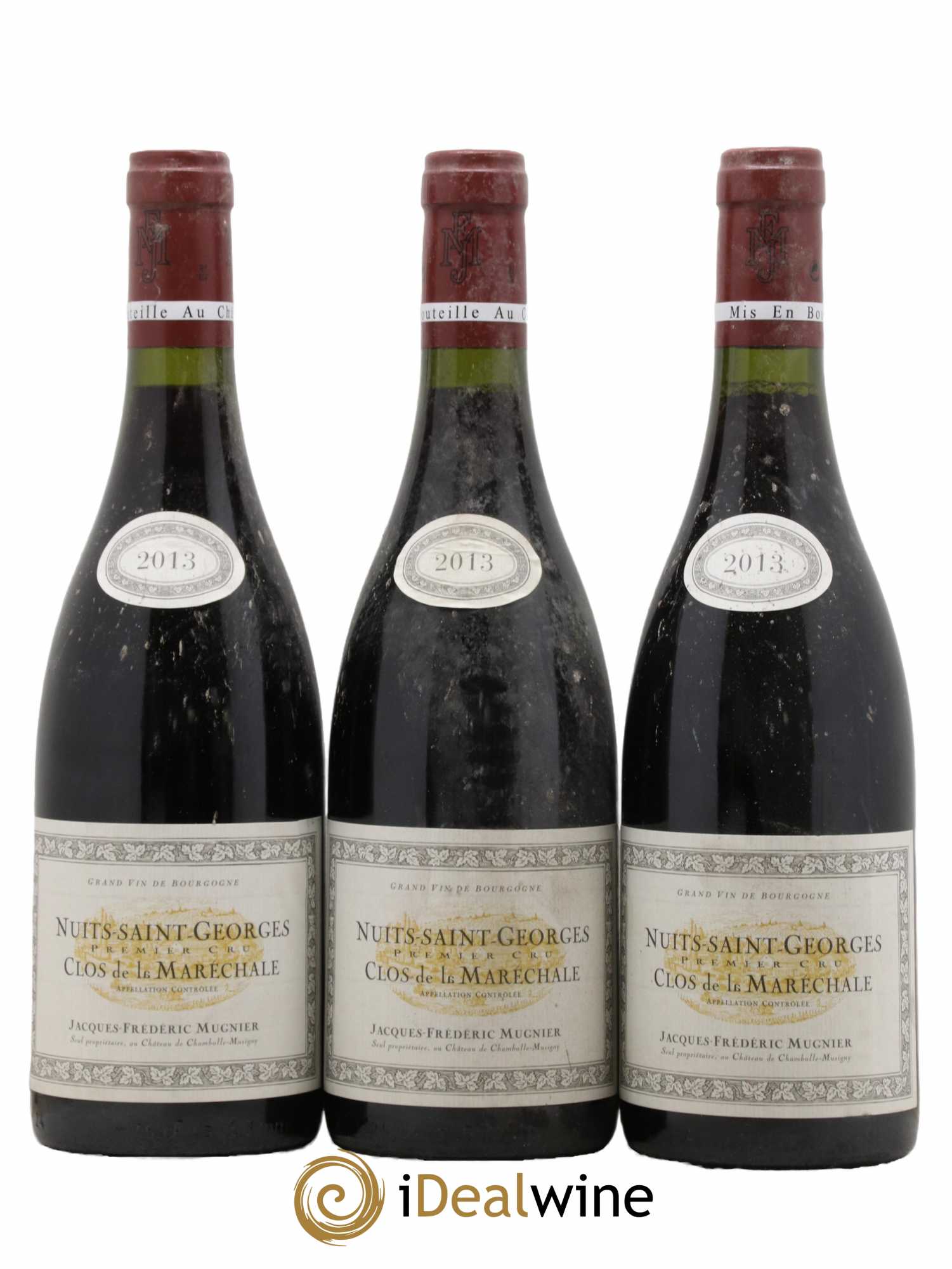 Nuits-Saint-Georges 1er Cru Clos de La Maréchale Jacques-Frédéric Mugnier 2013 - Lot de 3 bouteilles - 0