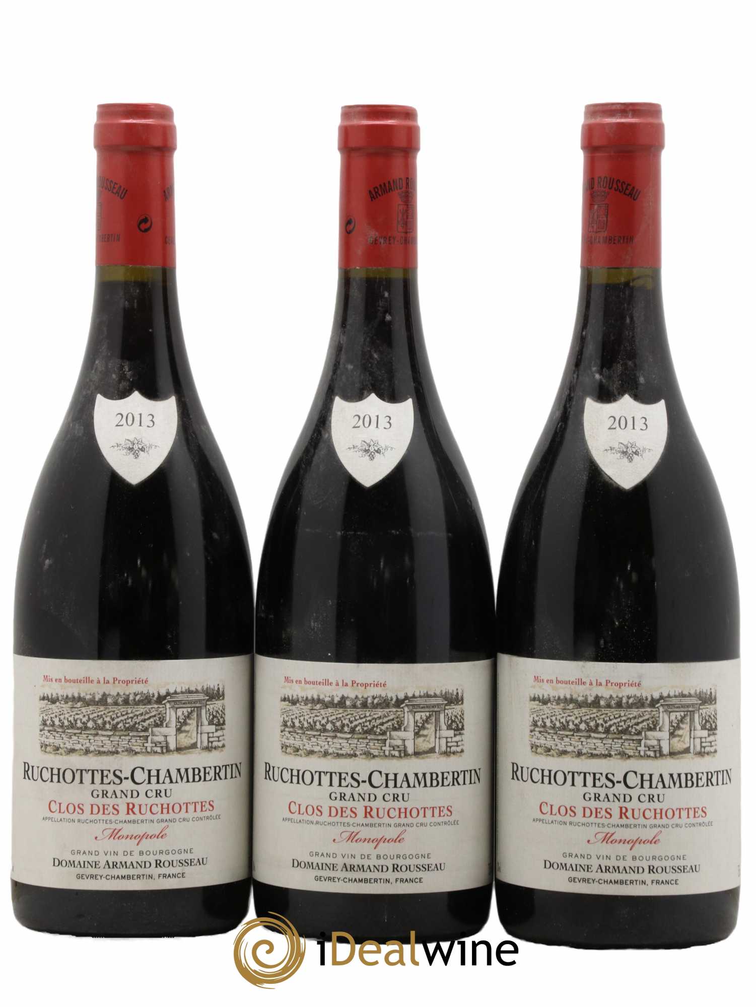 Ruchottes-Chambertin Grand Cru Clos des Ruchottes Armand Rousseau (Domaine) 2013 - Posten von 3 Flaschen - 0
