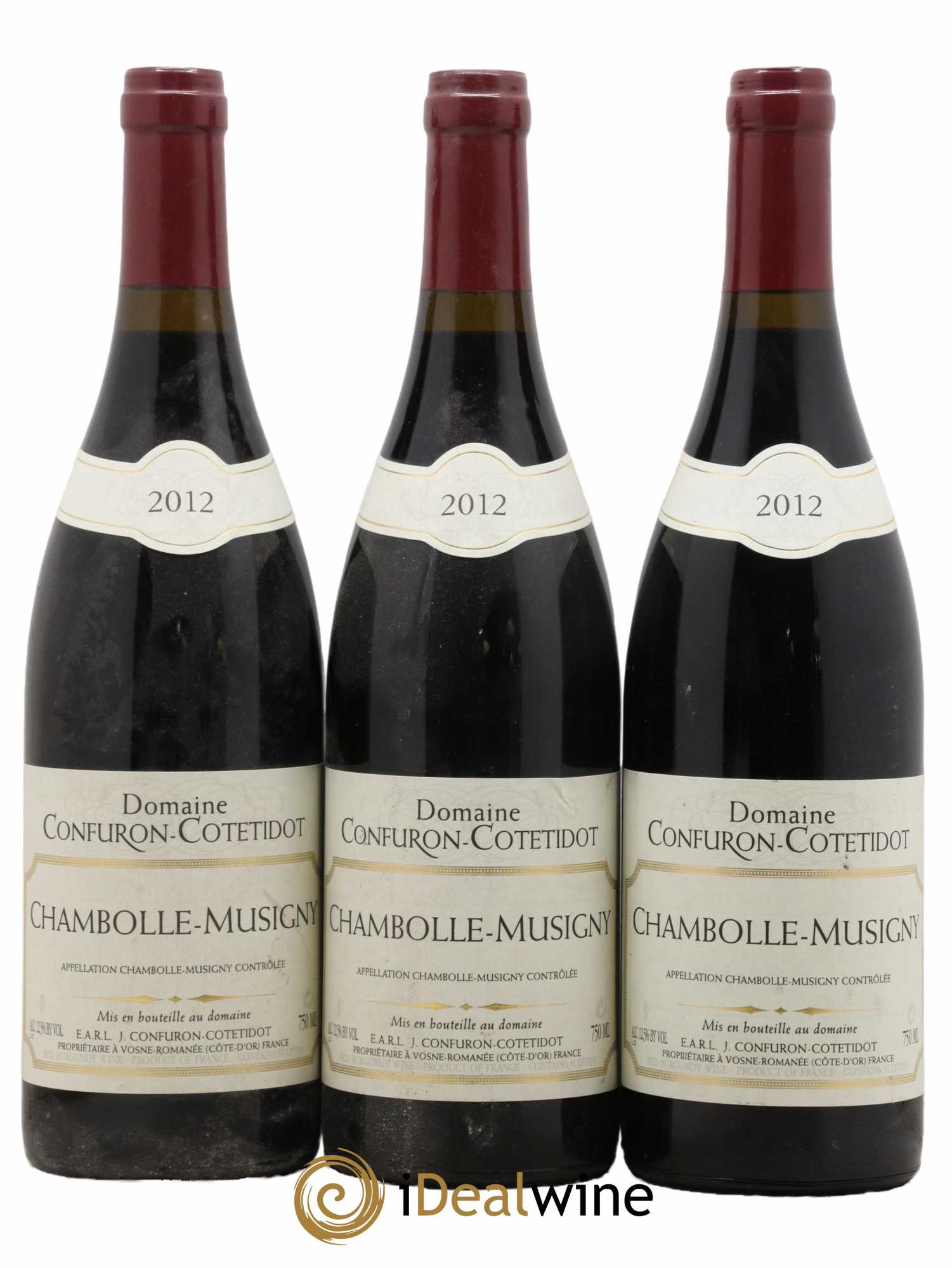 Chambolle-Musigny Confuron-Cotetidot 2012 - Lot de 3 bouteilles - 0