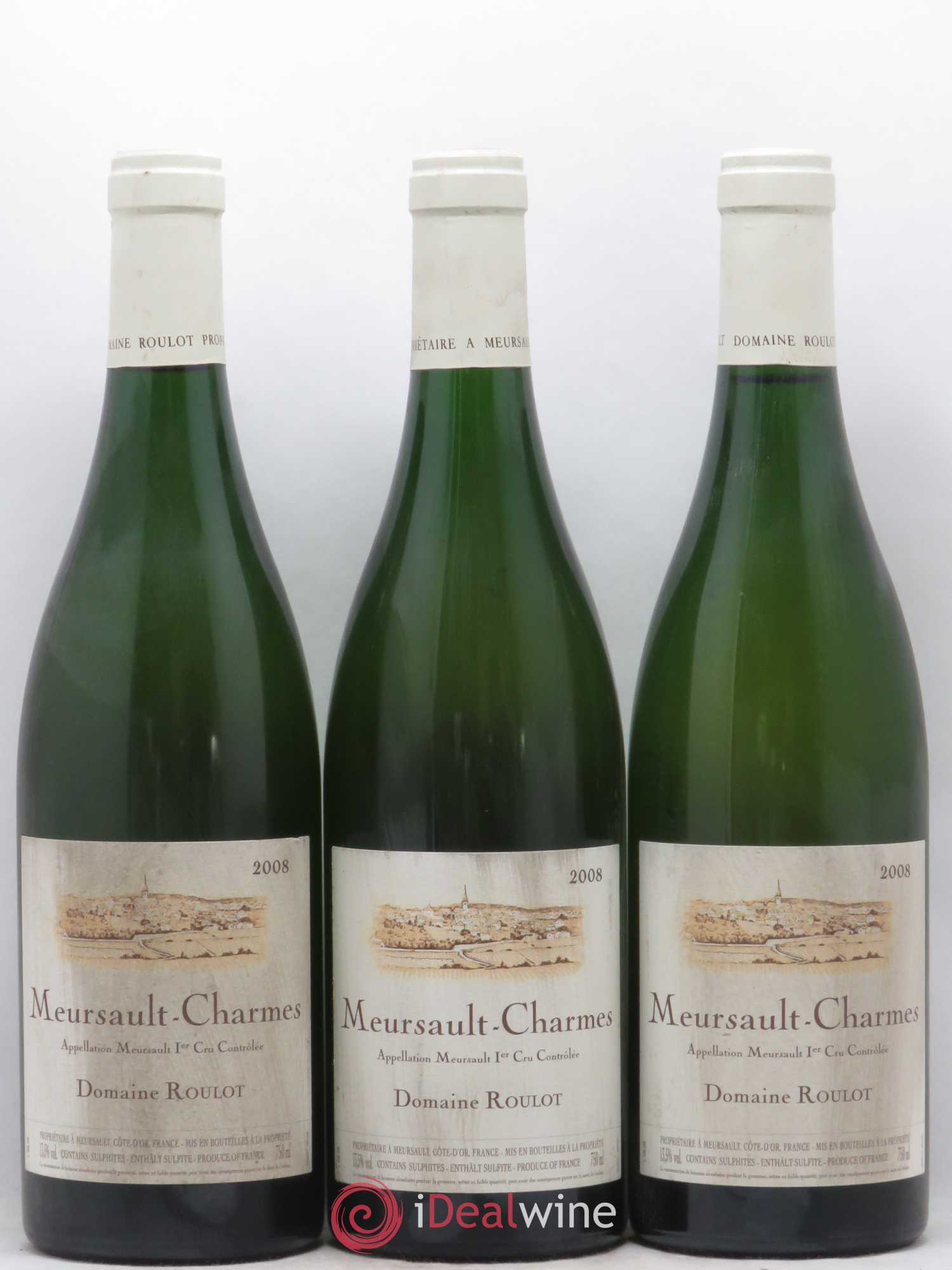 Meursault 1er Cru Charmes Roulot (Domaine) 2008 - Lot de 3 bouteilles - 0