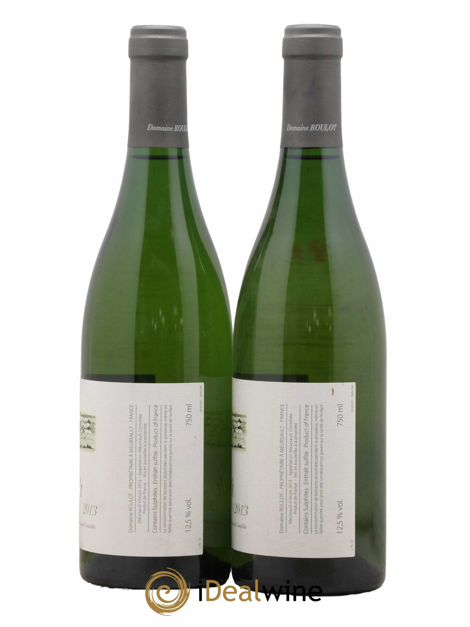 Meursault Les Vireuils Roulot (Domaine) 2013 - Lot de 2 bouteilles - 1