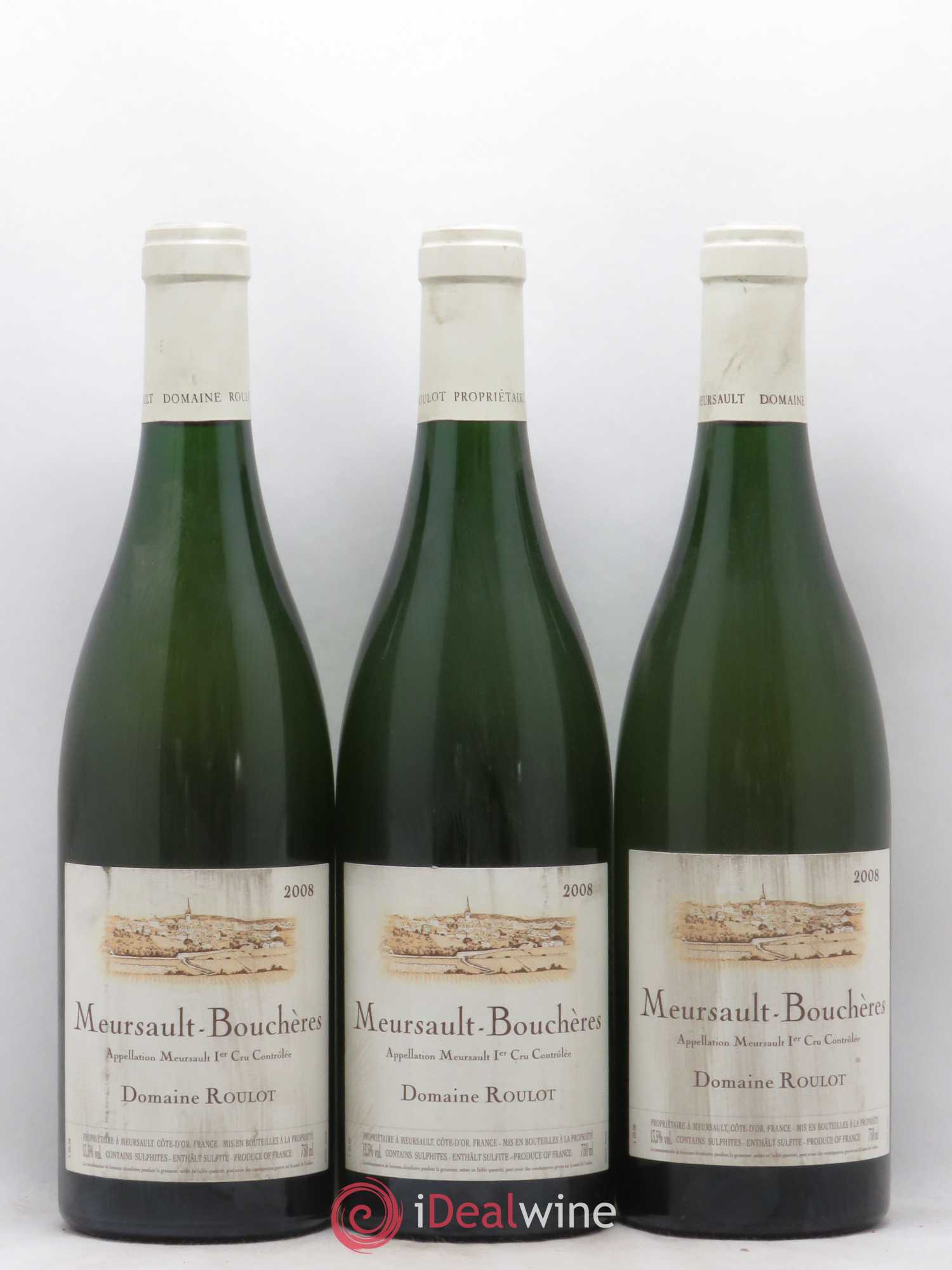 Meursault 1er Cru Les Bouchères Roulot (Domaine) 2008 - Lot de 3 bouteilles - 0