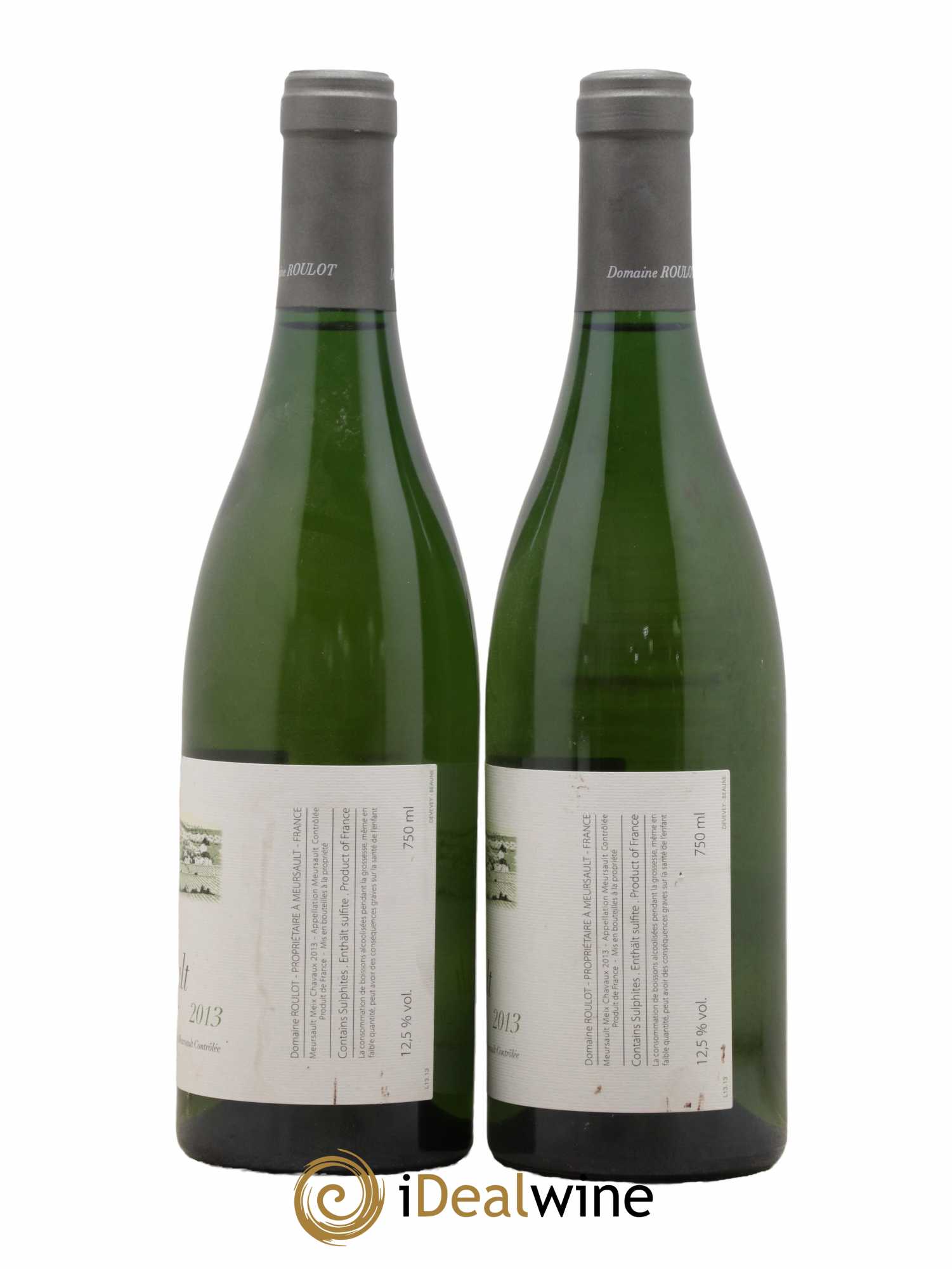 Meursault Meix Chavaux Roulot (Domaine) 2013 - Lot de 2 bouteilles - 1
