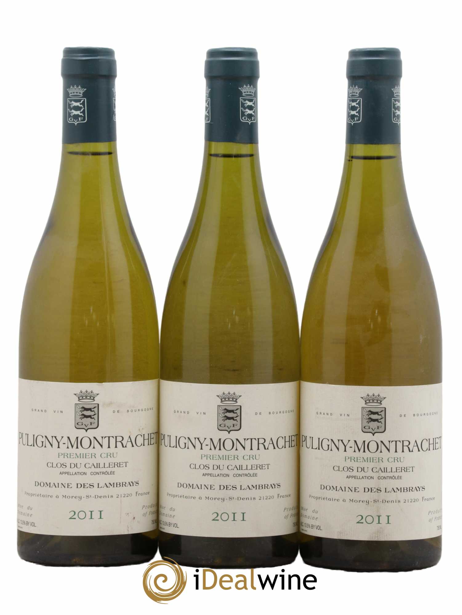 Puligny-Montrachet 1er Cru Clos du Cailleret Domaine des Lambrays 2011 - Lot de 3 bouteilles - 0
