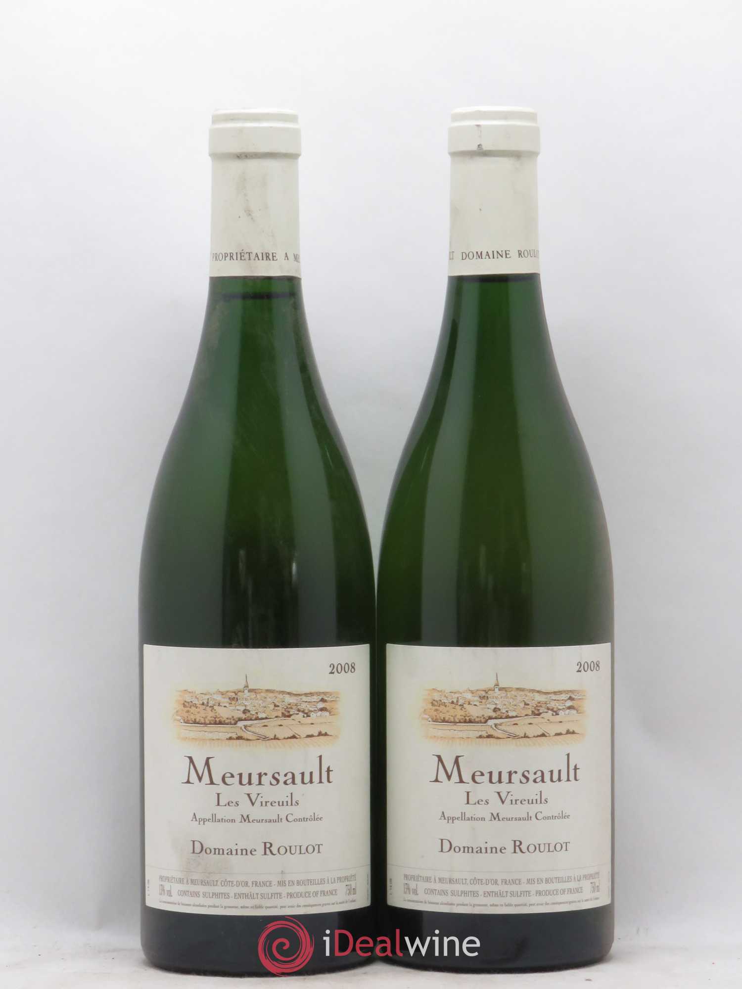 Meursault Les Vireuils Roulot (Domaine) 2008 - Lot de 2 bouteilles - 0