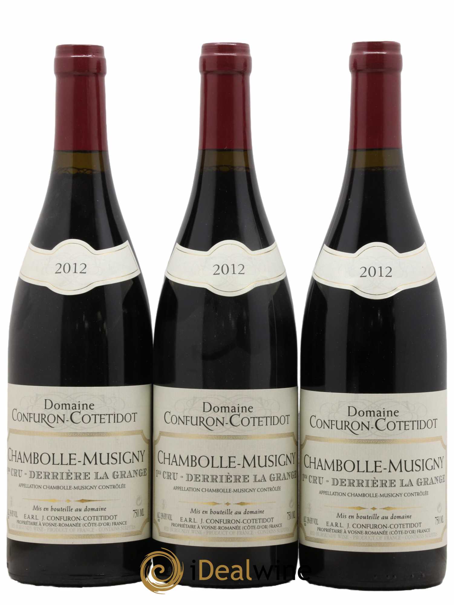 Chambolle-Musigny 1er Cru Derrière la Grange Confuron-Cotetidot 2012 - Lot de 3 bouteilles - 0