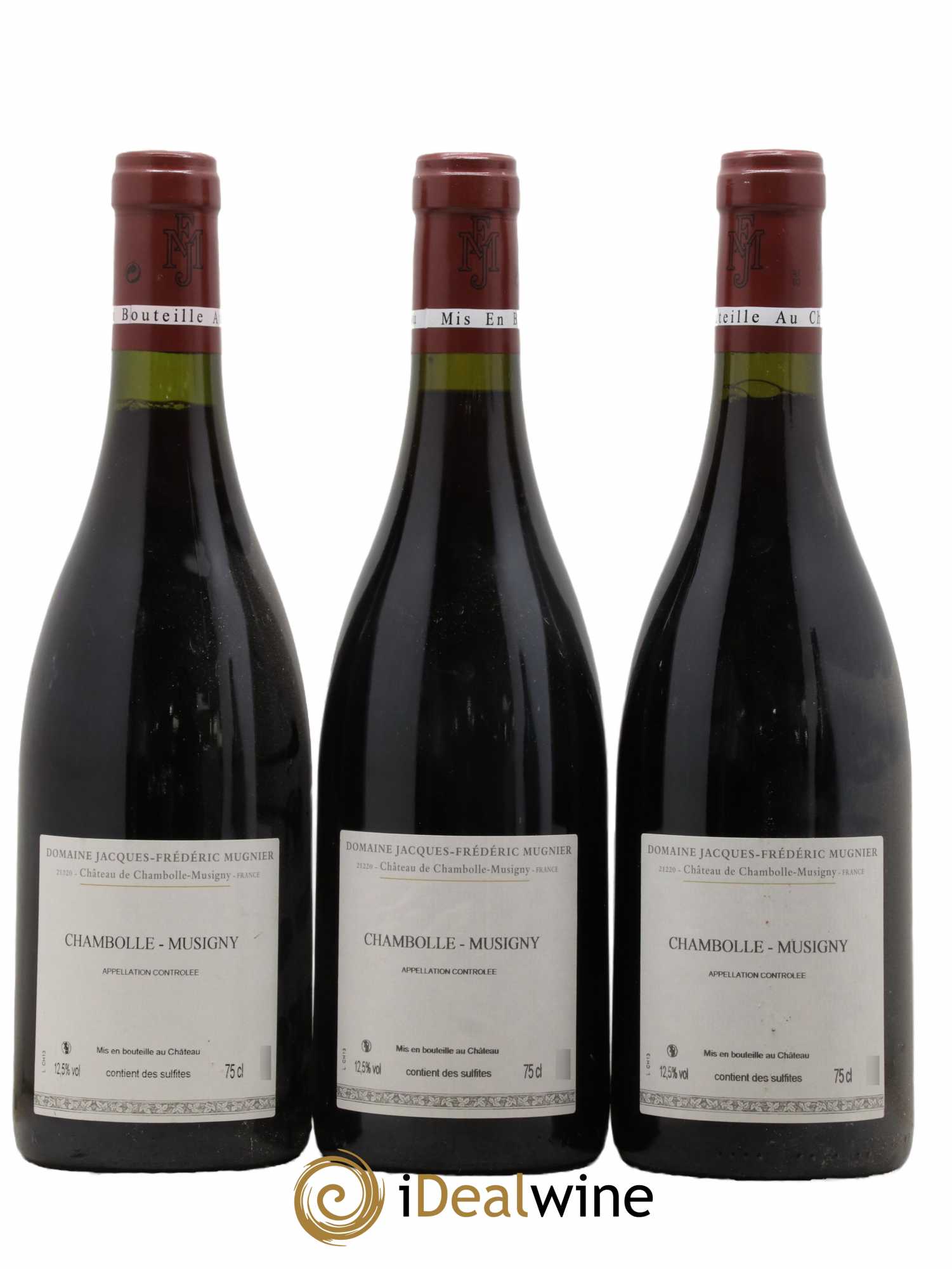 Chambolle-Musigny Jacques-Frédéric Mugnier 2013 - Lot de 3 bouteilles - 1