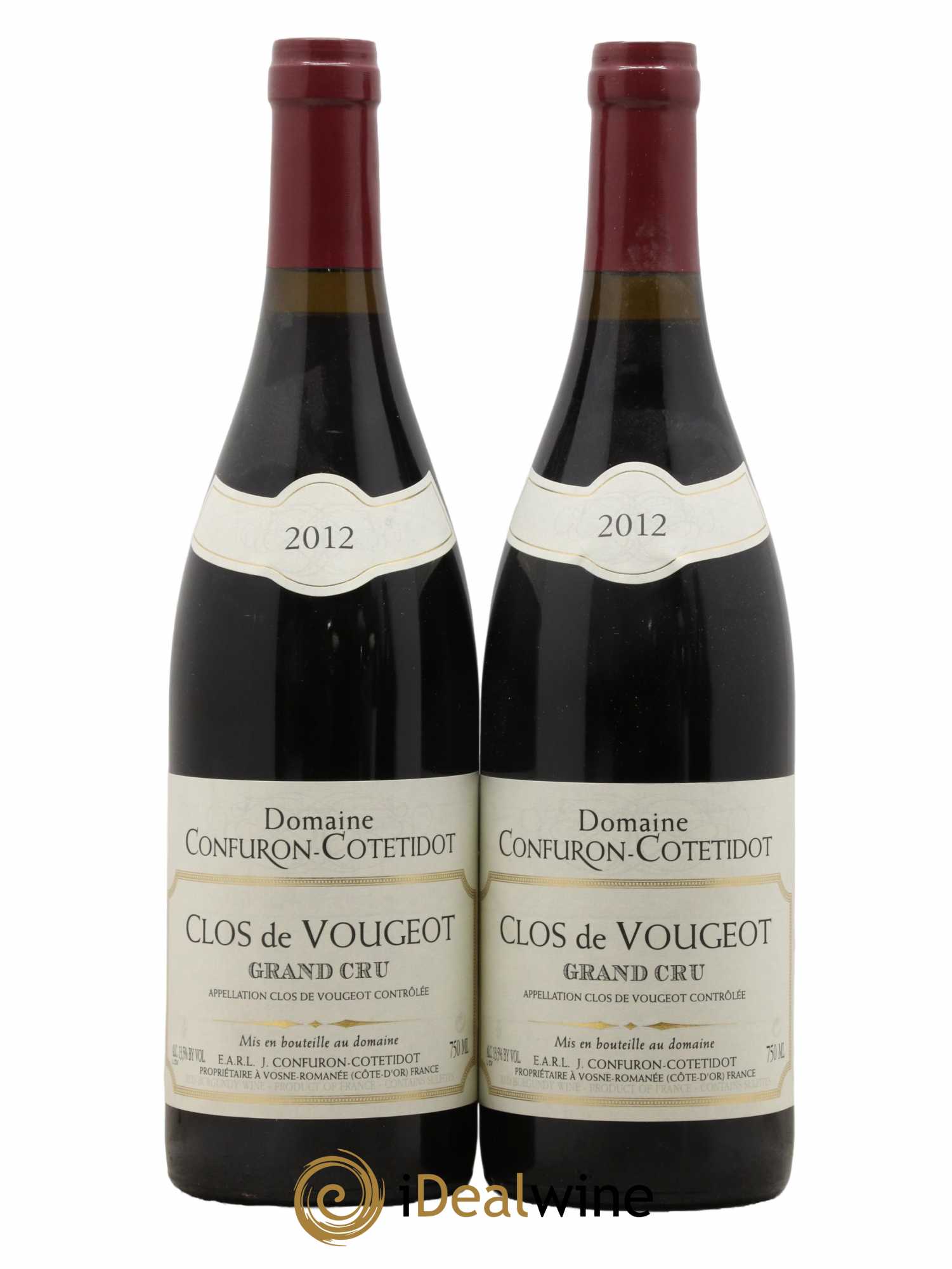 Clos de Vougeot Grand Cru Confuron-Cotetidot 2012 - Lotto di 2 bottiglie - 0