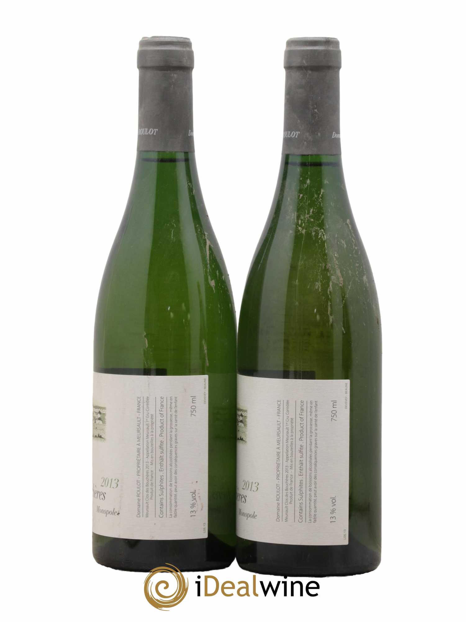 Meursault 1er Cru Les Bouchères Roulot (Domaine) 2013 - Posten von 2 Flaschen - 1