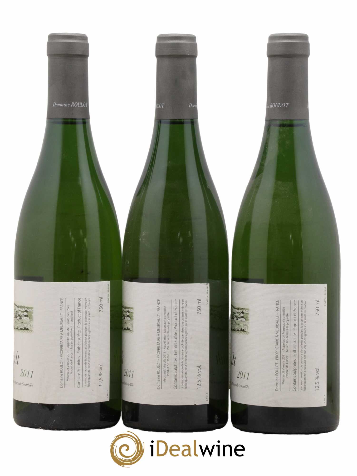 Meursault Les Vireuils Roulot (Domaine) 2011 - Lot de 3 bouteilles - 1