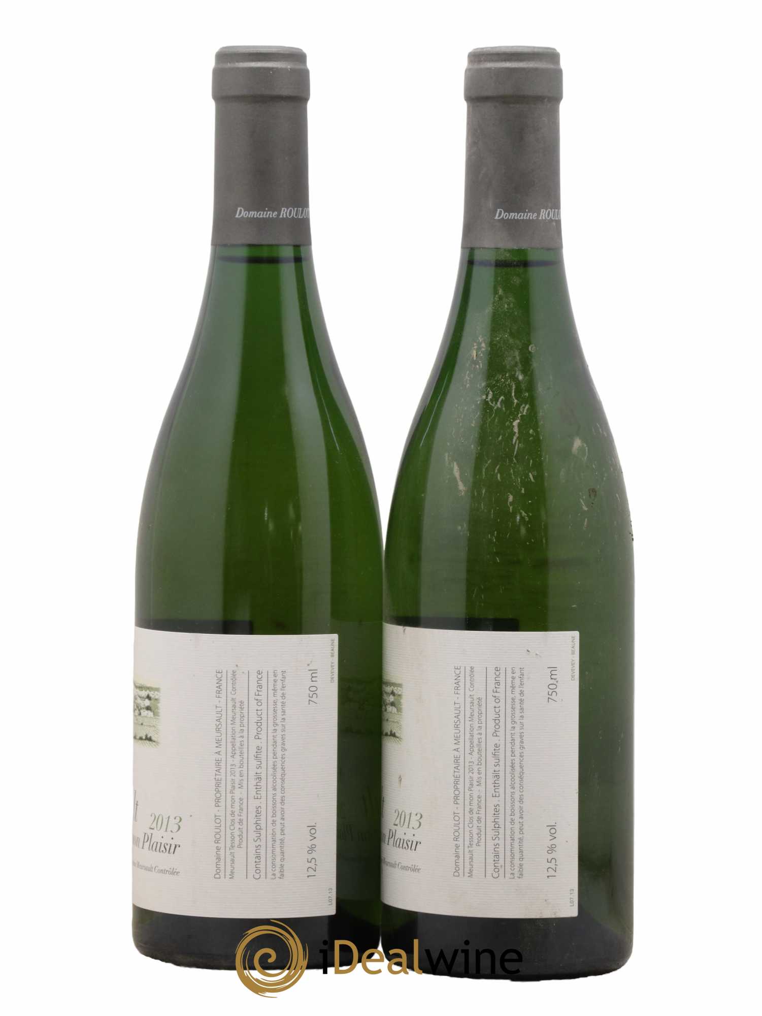 Meursault Les Tessons Clos de Mon plaisir Roulot (Domaine) 2013 - Lot de 2 bouteilles - 1