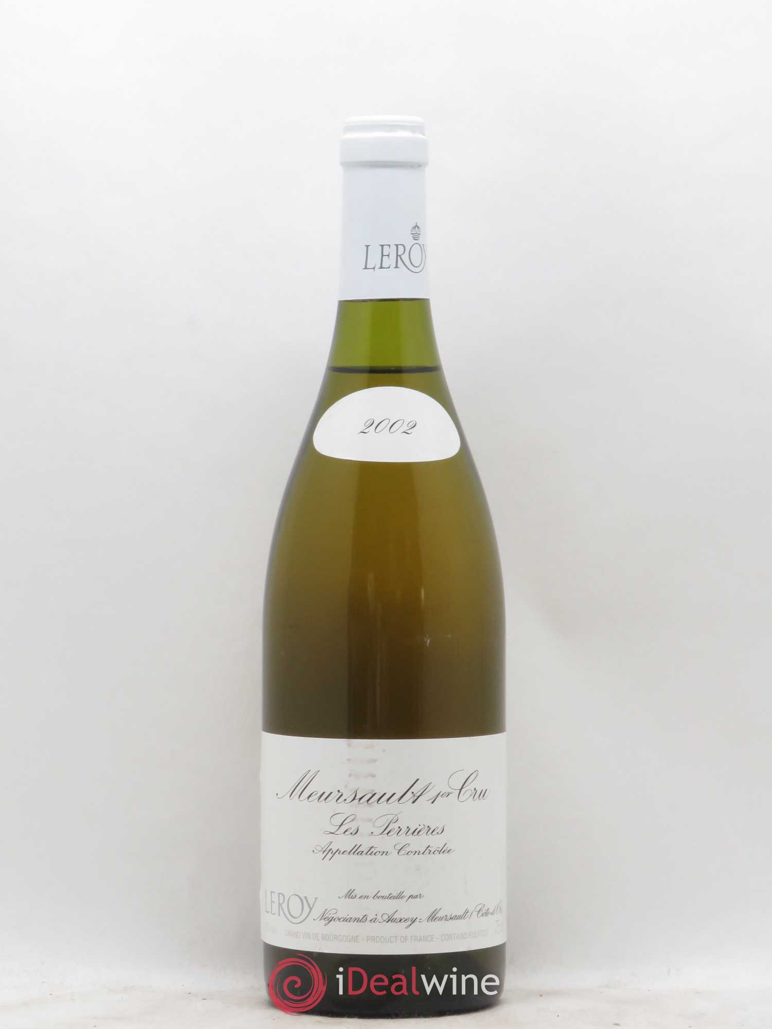 Meursault 1er Cru Perrières Leroy SA 2002 - Posten von 1 Flasche - 0