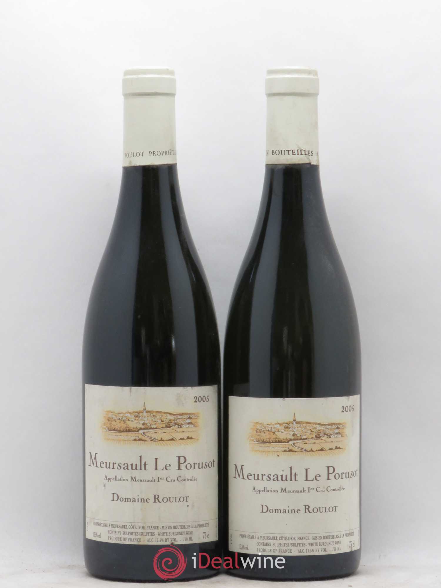 Meursault 1er Cru Le Porusot Roulot (Domaine) 2005 - Lot de 2 bouteilles - 0