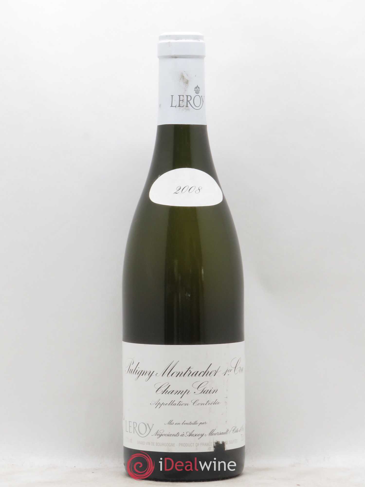 Puligny-Montrachet 1er Cru Champ-Gain Leroy SA 2008 - Lot de 1 bouteille - 0
