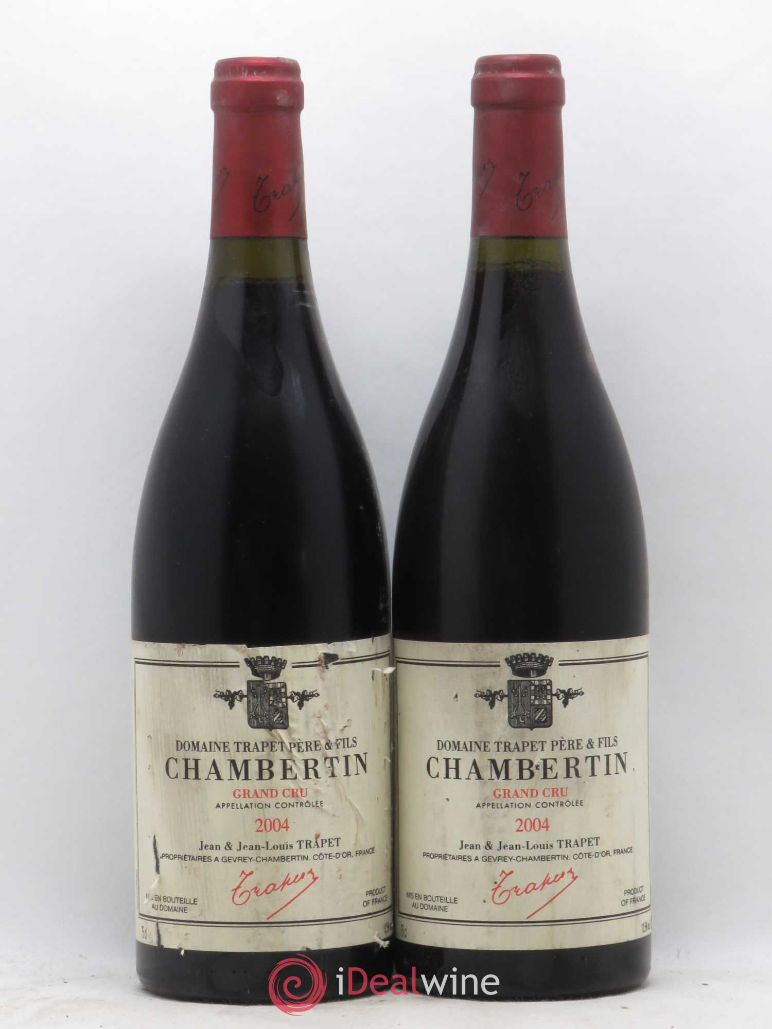 Chambertin Grand Cru Domaine Trapet 2004 - Lot de 2 bouteilles - 0