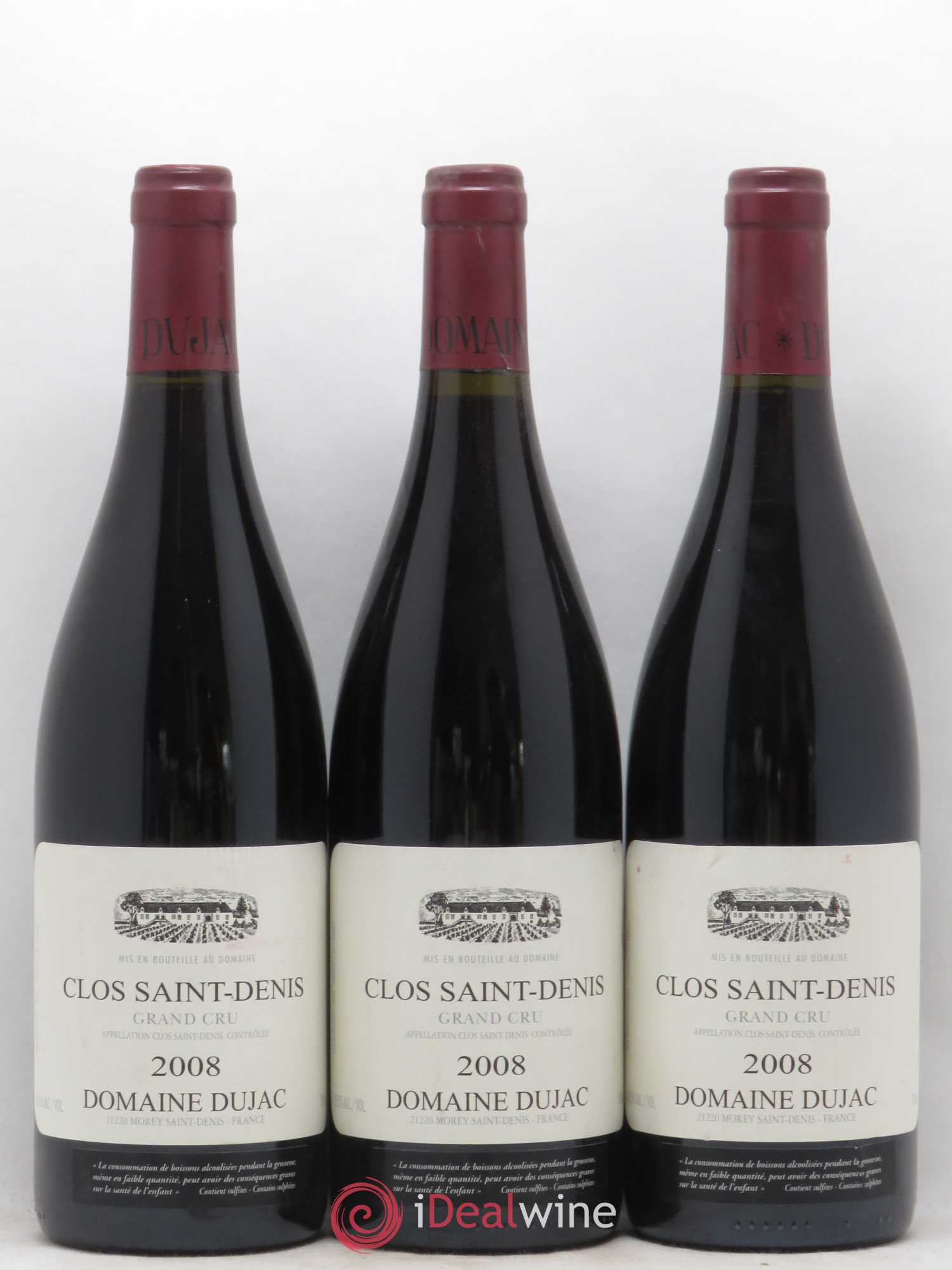 Clos Saint-Denis Grand Cru Dujac (Domaine) 2008 - Lot de 3 bouteilles - 0